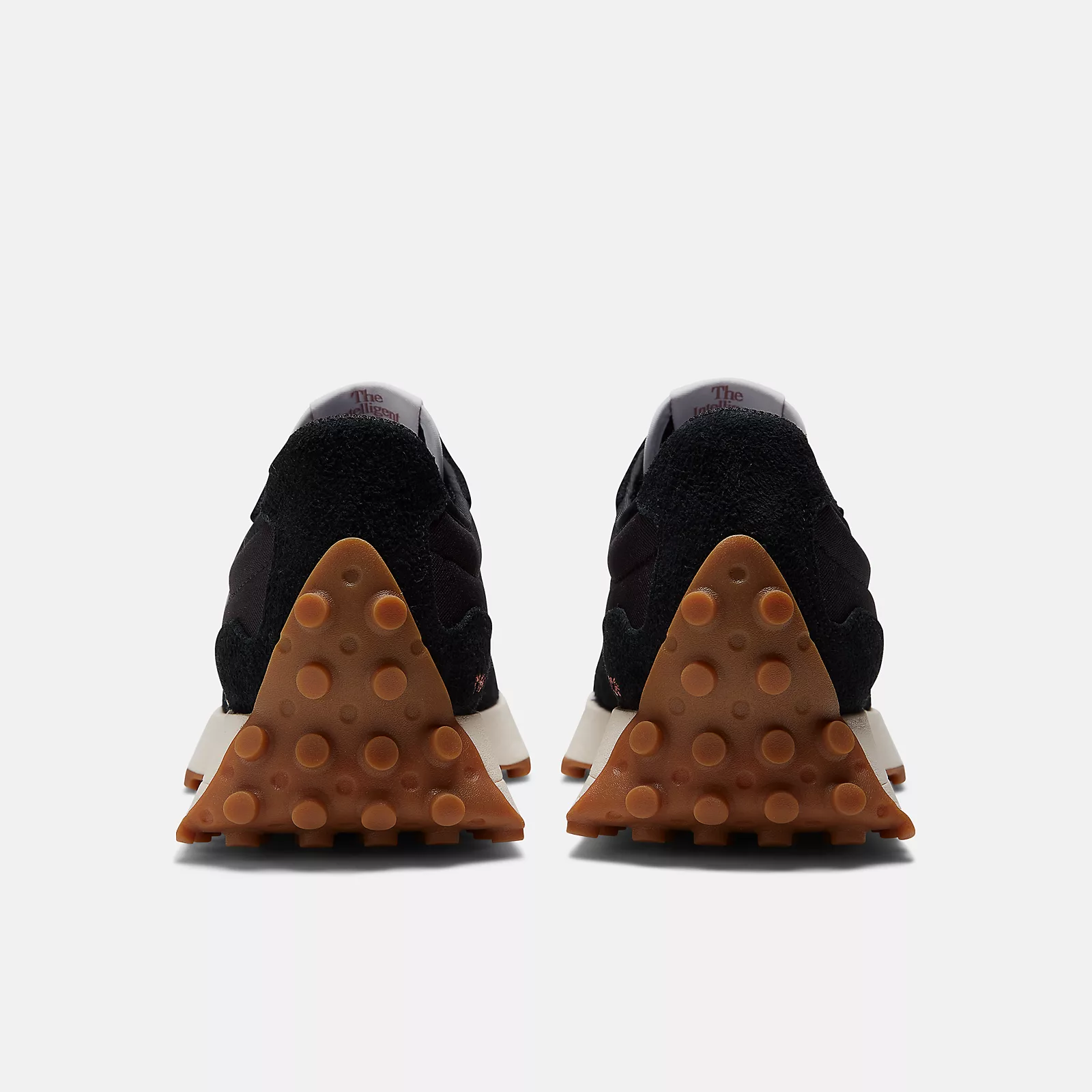 New Balance327 Sneakers -  Men's/Women's-Black with White and Mineral Red