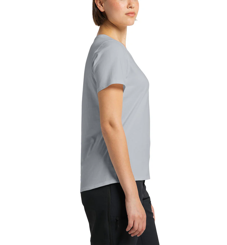 Haglöfs Mirth Tee Women Grey Melange Solid
