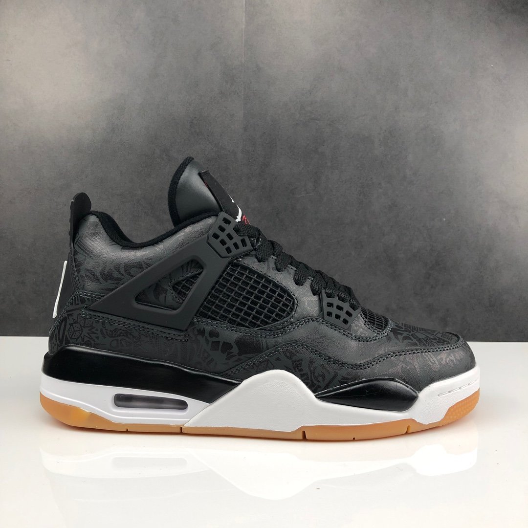 Jordan 4 Retro Laser Black Gum
