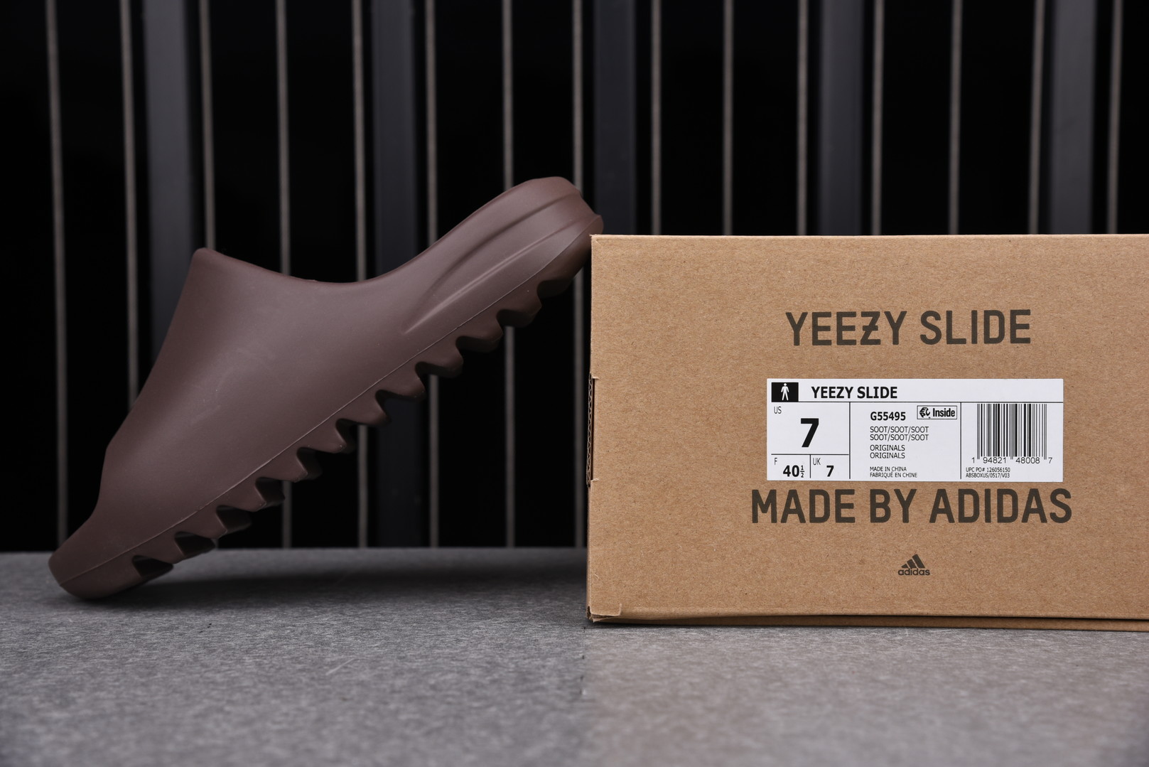 Yeezy Slide Soot (One Size Smaller!!)
