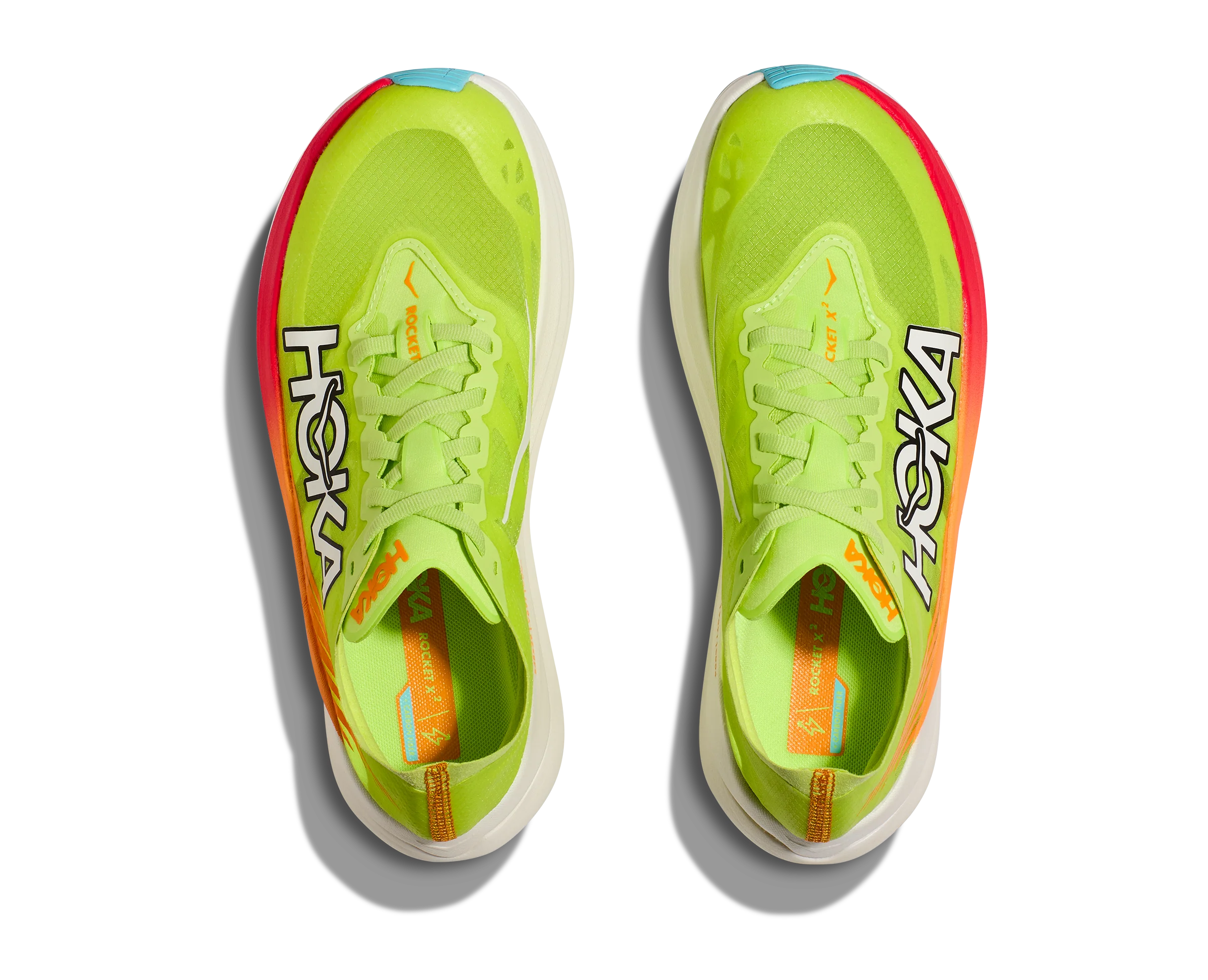 Hoka U ROCKET X 2 Lettuce / Solar Flare