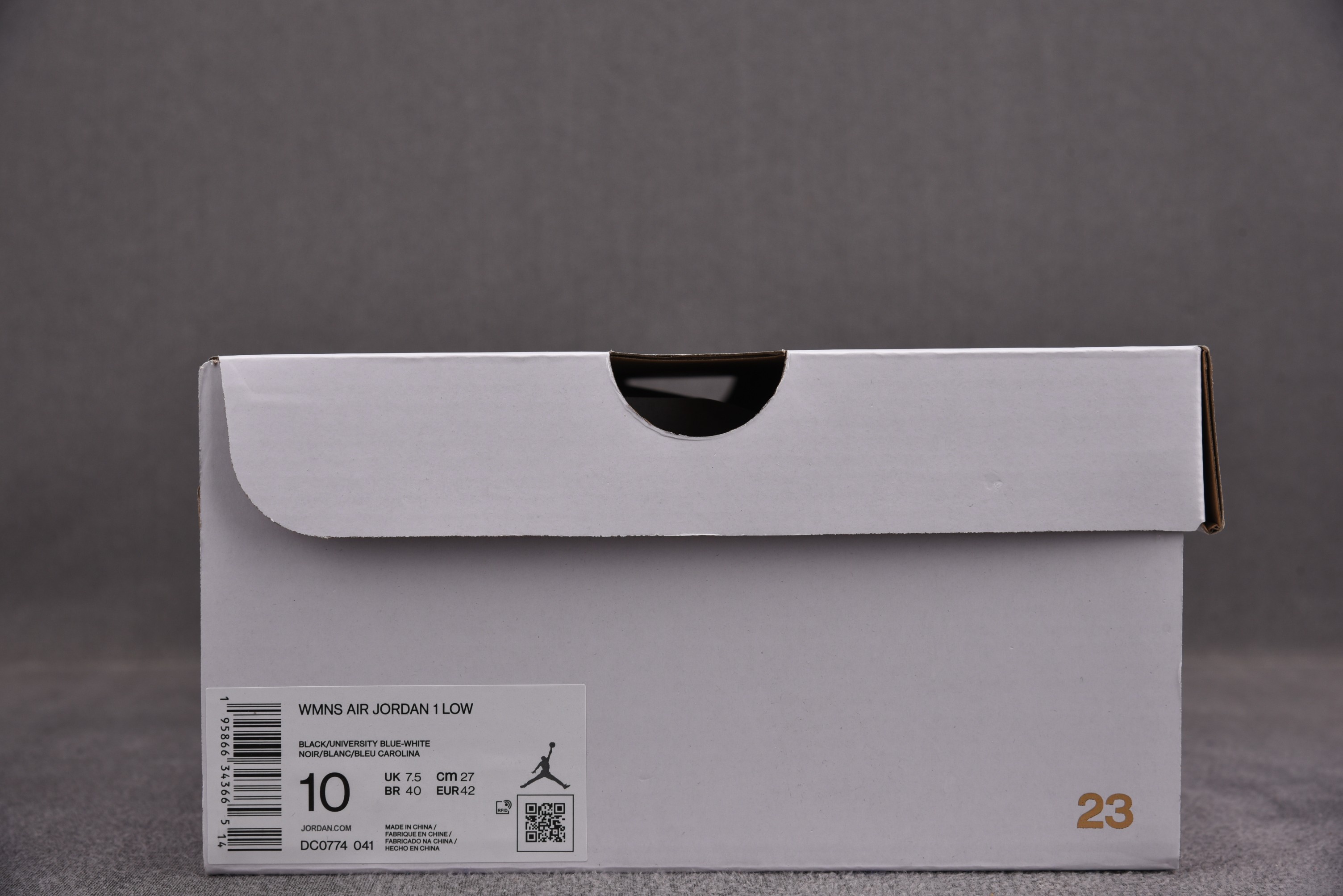 Jordan 1 Low Black University Blue White (Women Size!!)