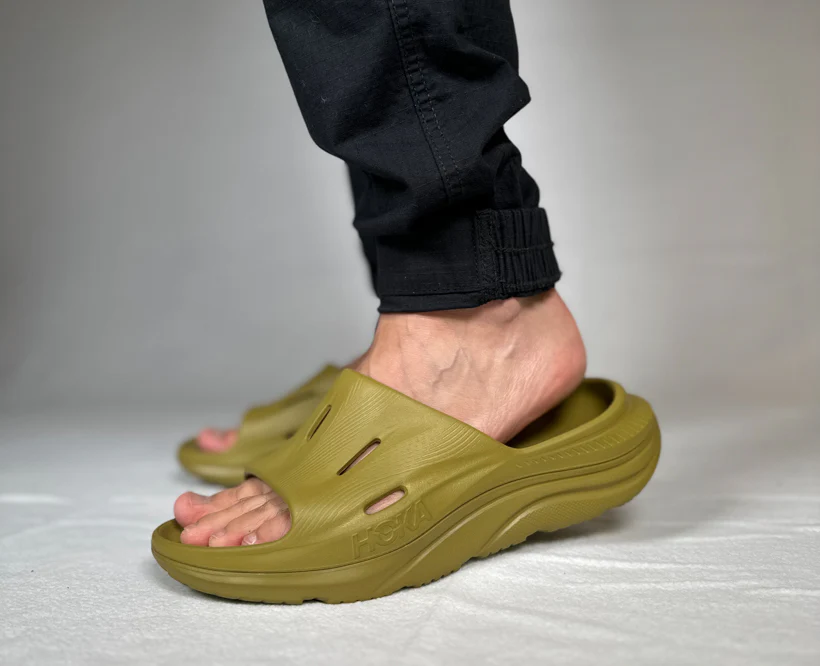Hoka U ORA RECOVERY SLIDE 3 Green Moss / Green Moss