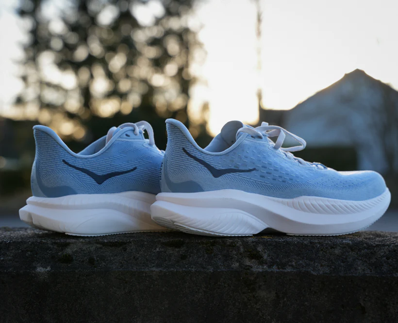 Hoka W MACH 6 LA Drizzle / White