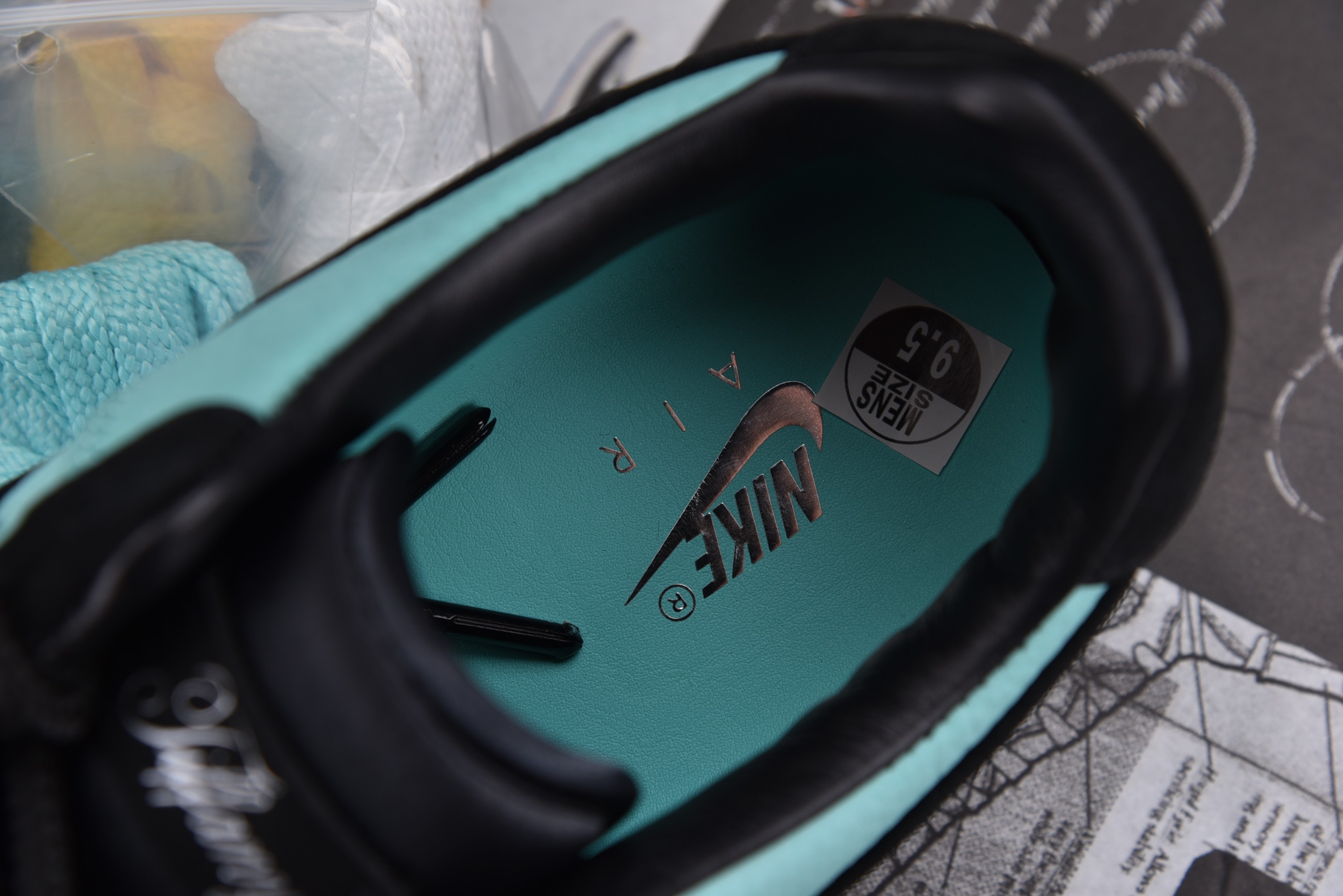 Nike Air Force 1 Low Tiffany & Co. 1837 reversed black and green