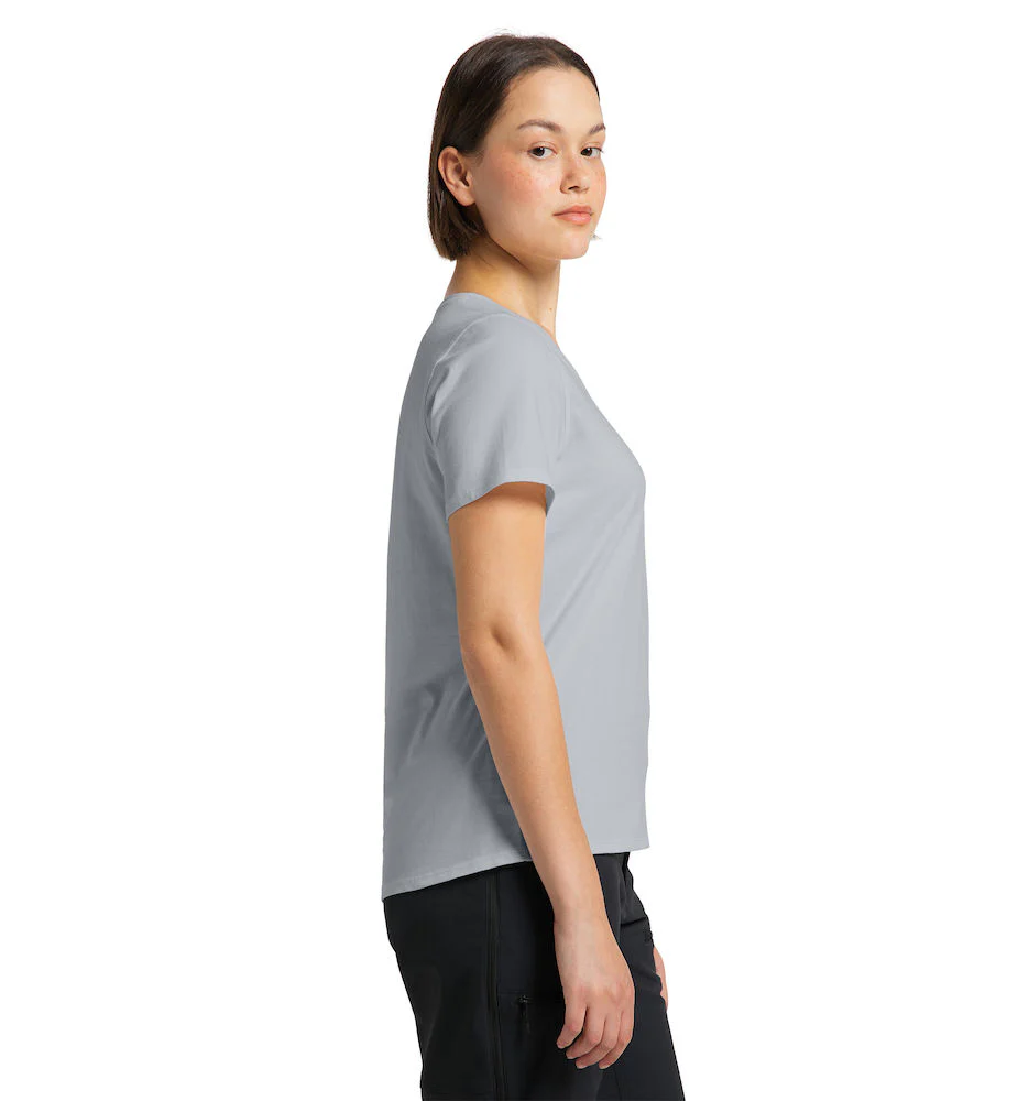 Haglöfs Mirth Tee Women Grey Melange Solid