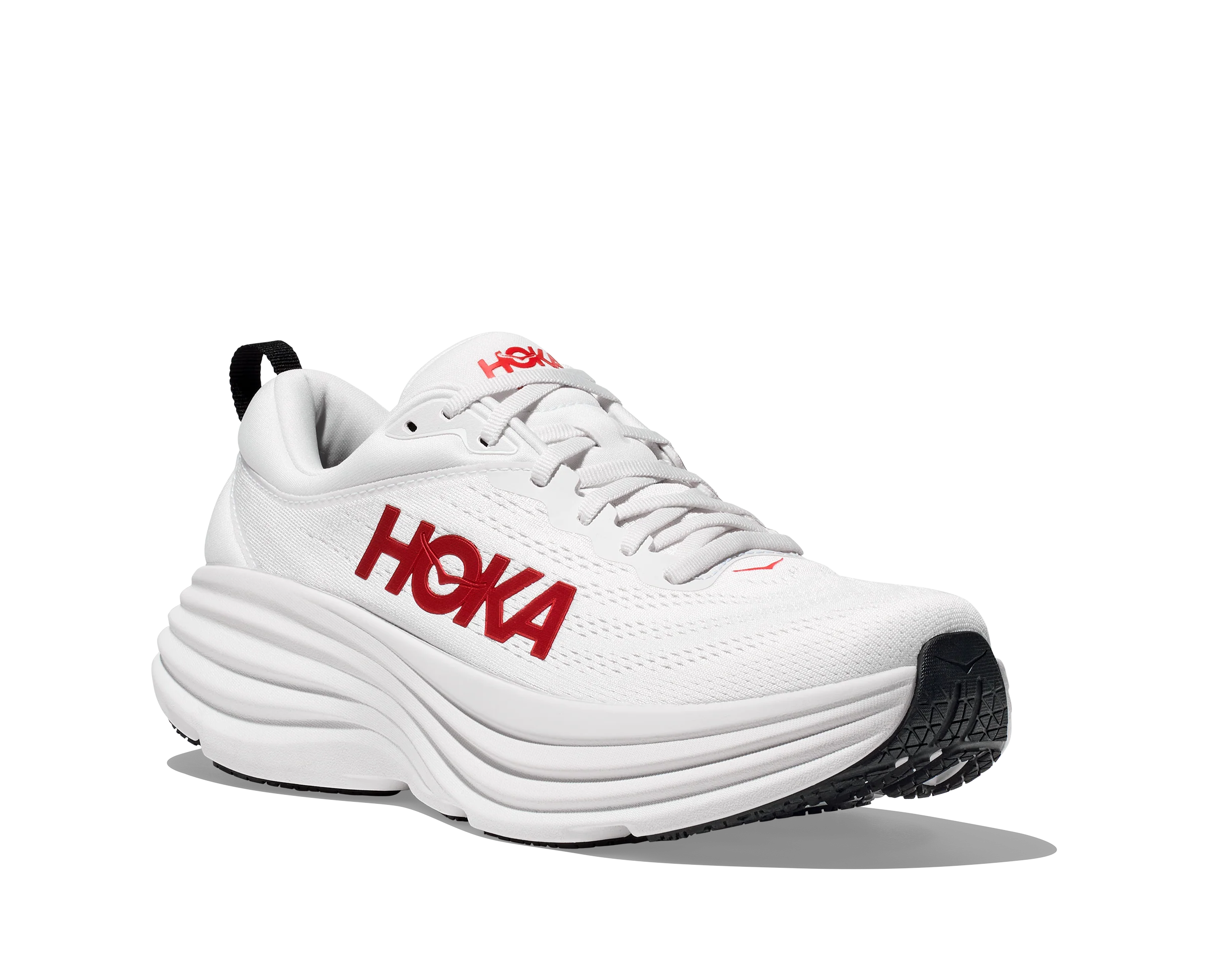 Hoka M BONDI 8 White / Vermillion