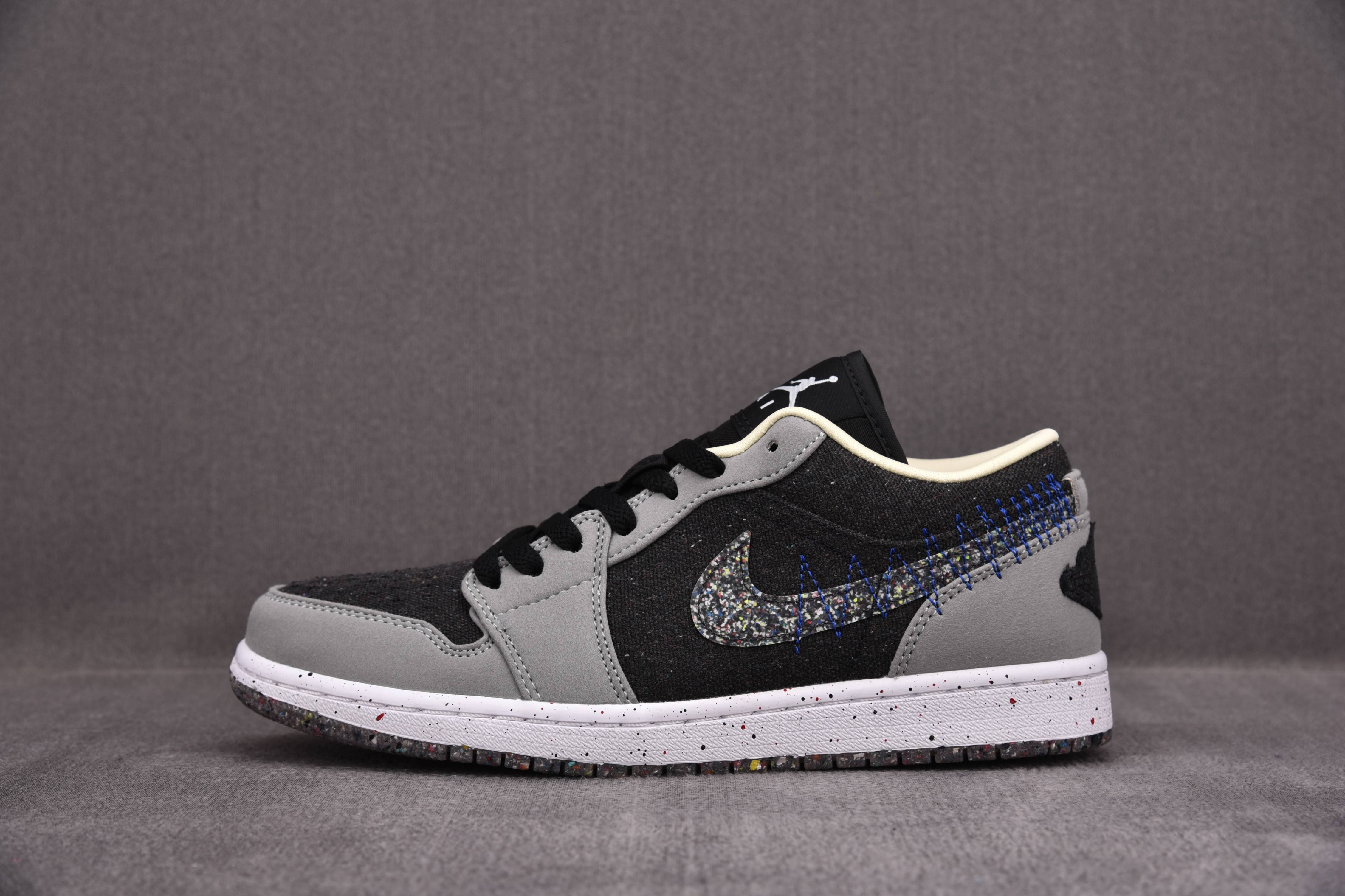 Jordan 1 Low SE Crater Black Grey