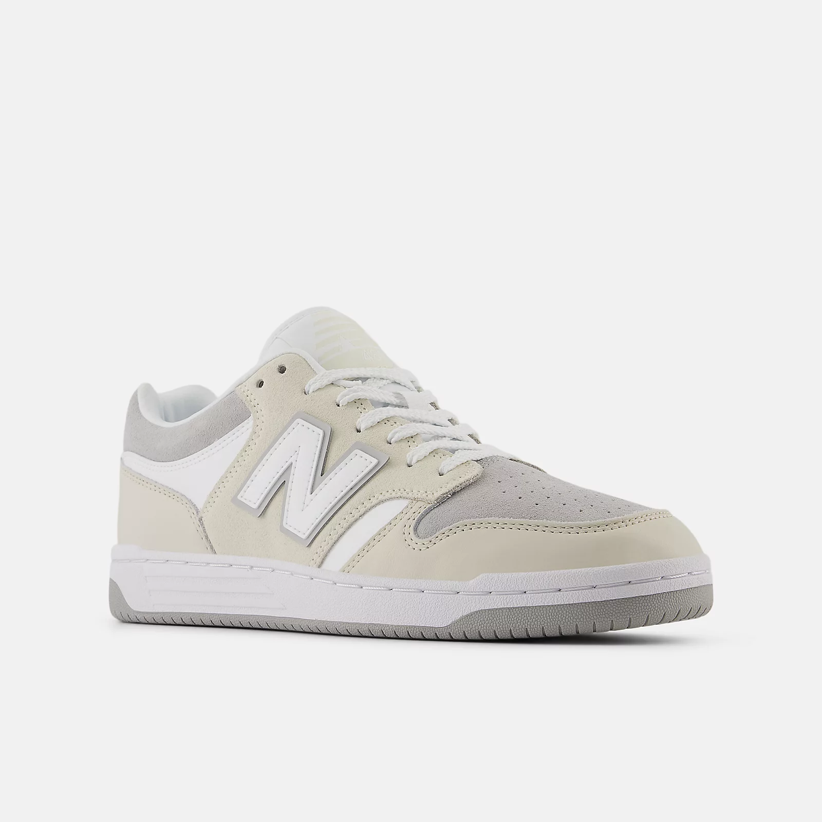 New Balance Unisex Lifestyle 480 Sneakers -  Men's/Women's-Rain Cloud with Linen