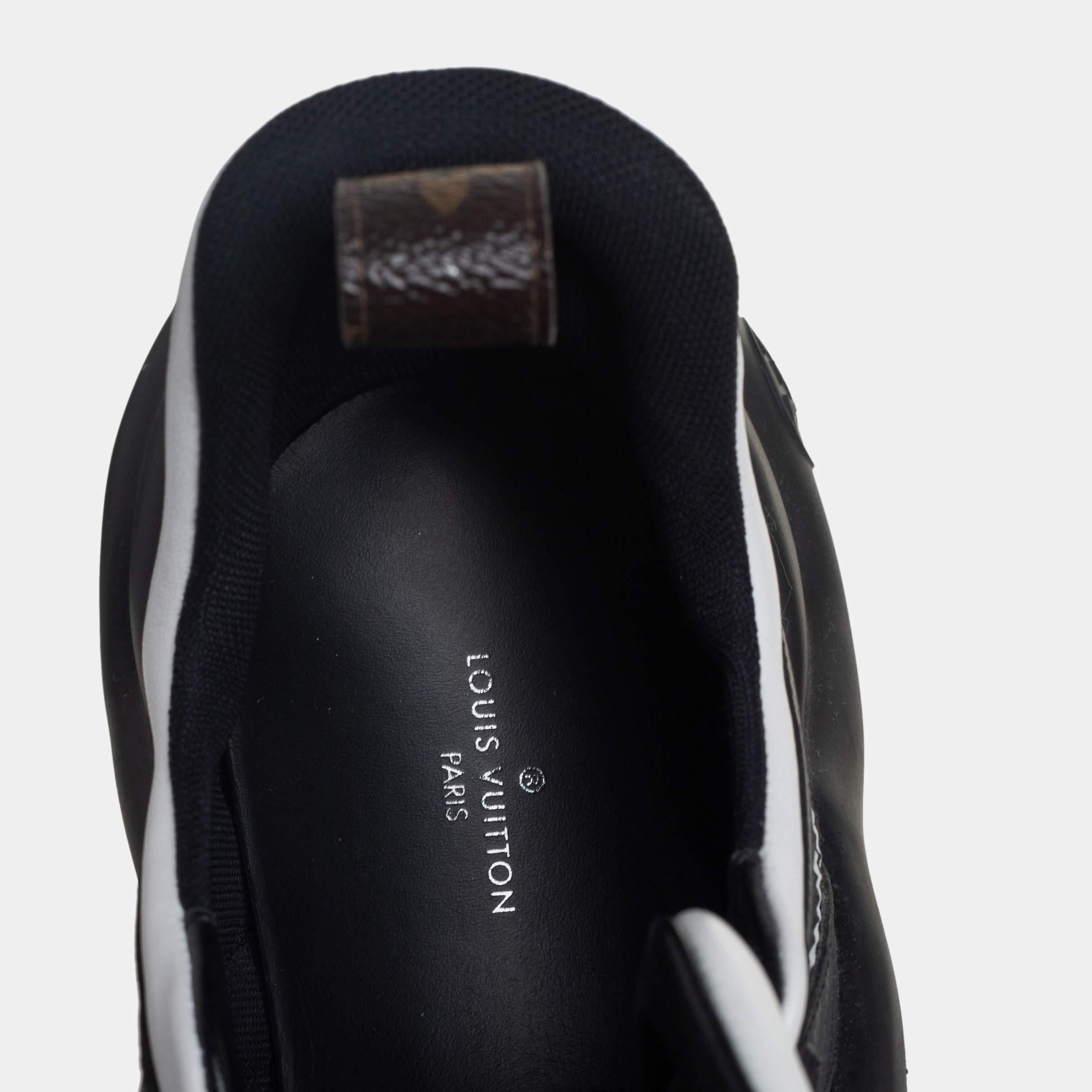 Louis Vuitton Black/White Neoprene and Leather Archlight Sneakers