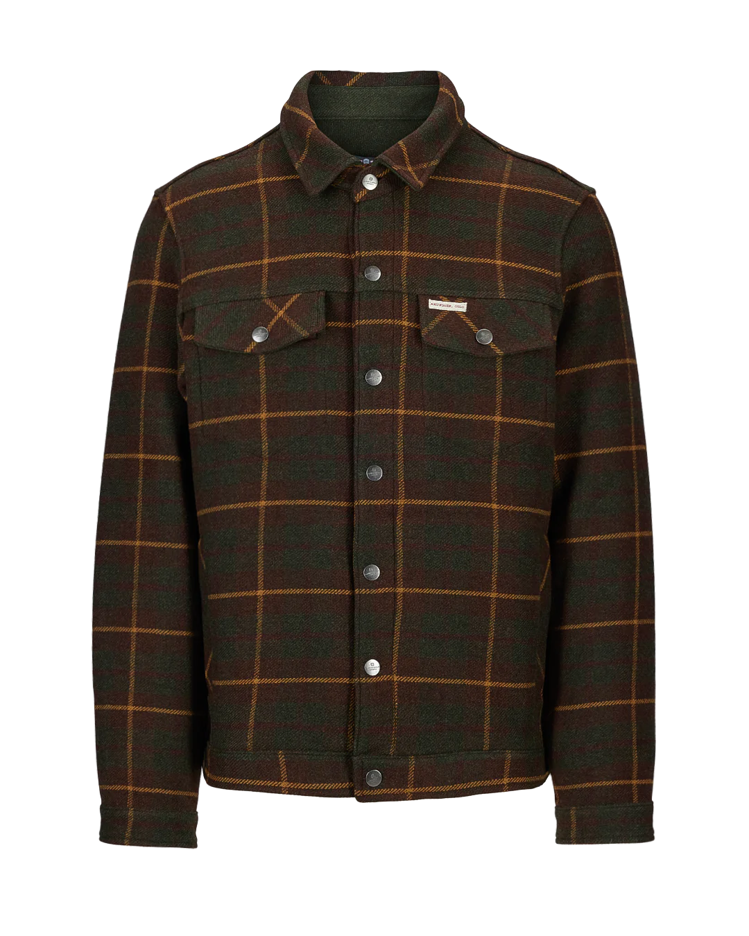 Amundsen Sports Wool Jacket Unisex Hunter Brown Checks
