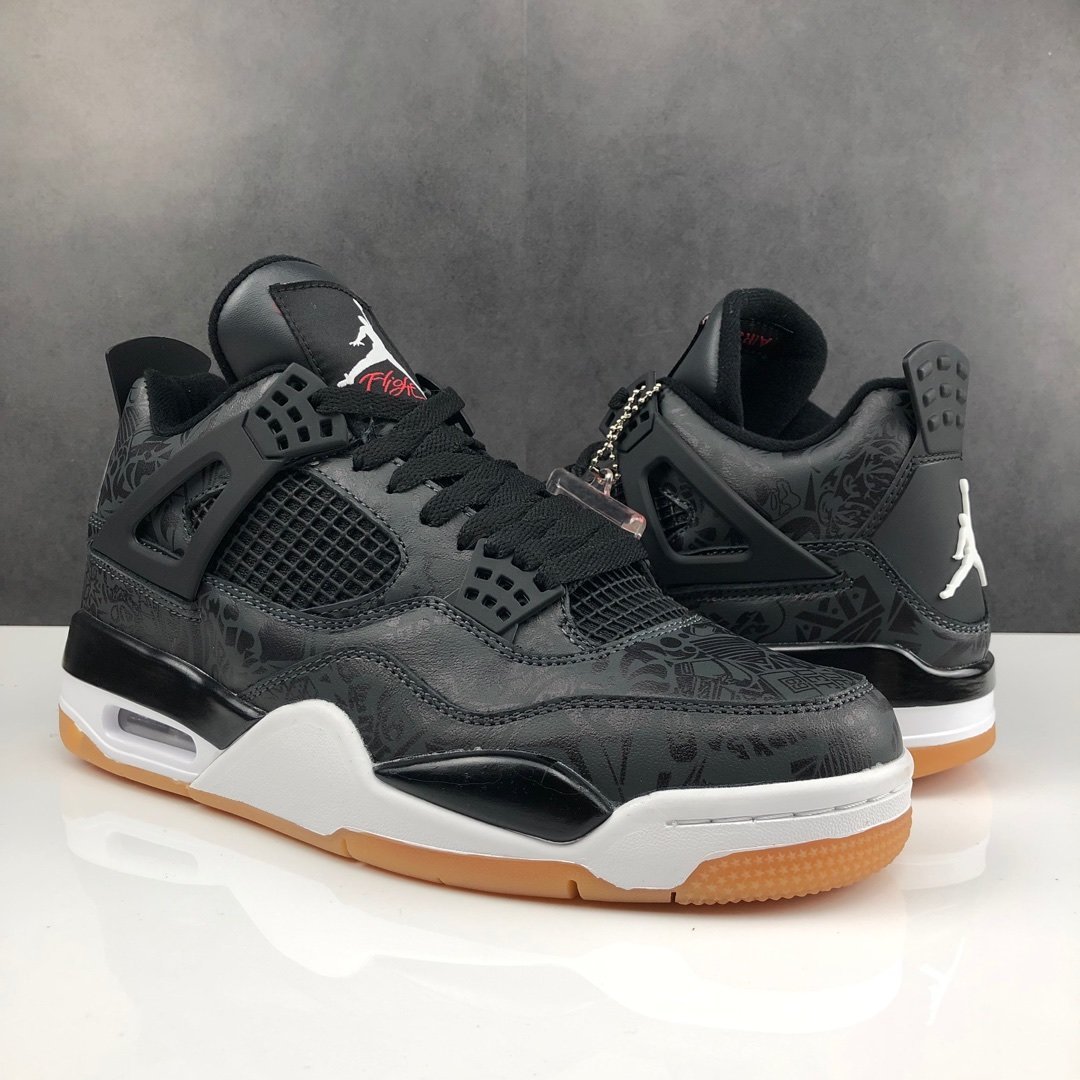Jordan 4 Retro Laser Black Gum