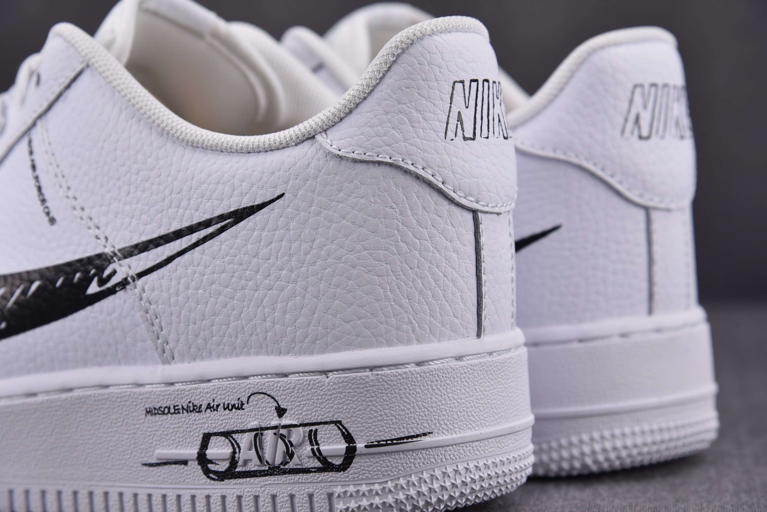Nike Air Force 1 Low Sketch White Black