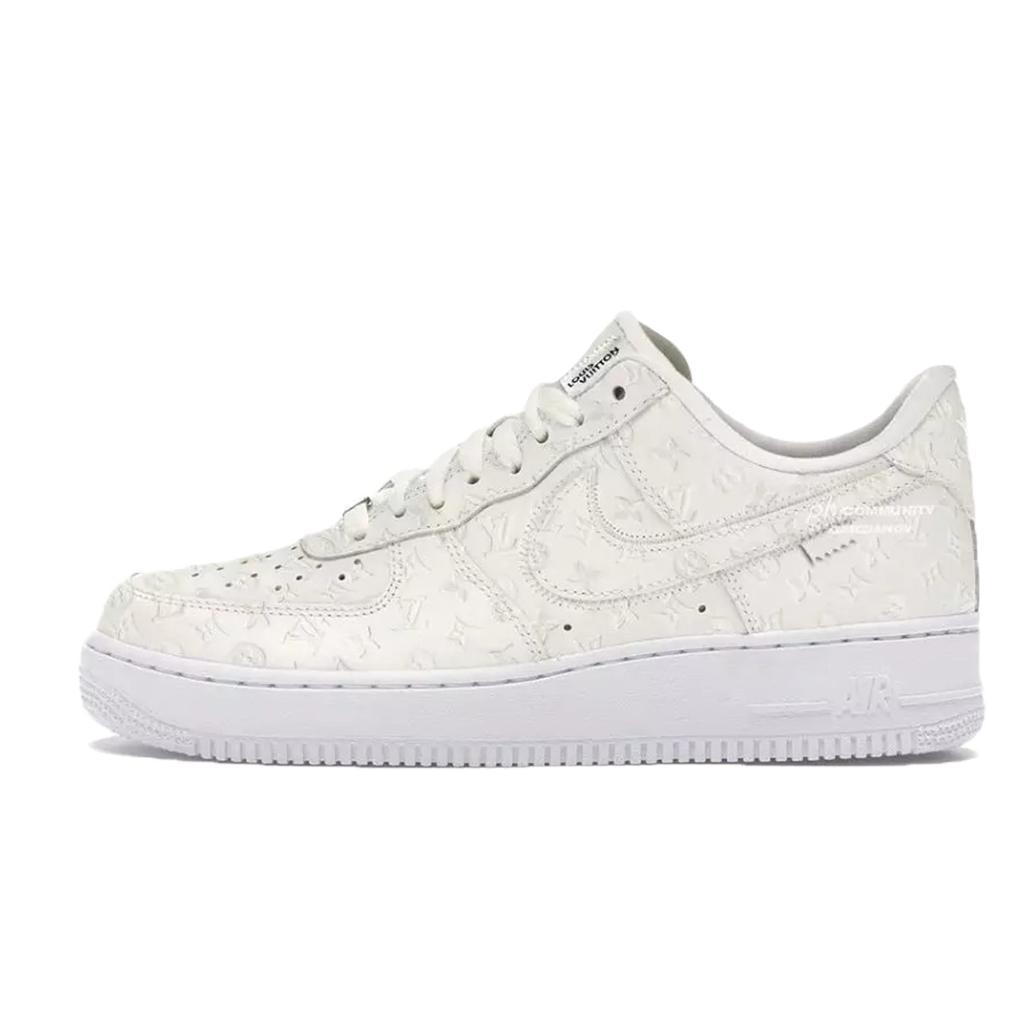 Nike Air Force 1 Low Louis Vuitton   Monogram Triple White (Be careful about the size!!)