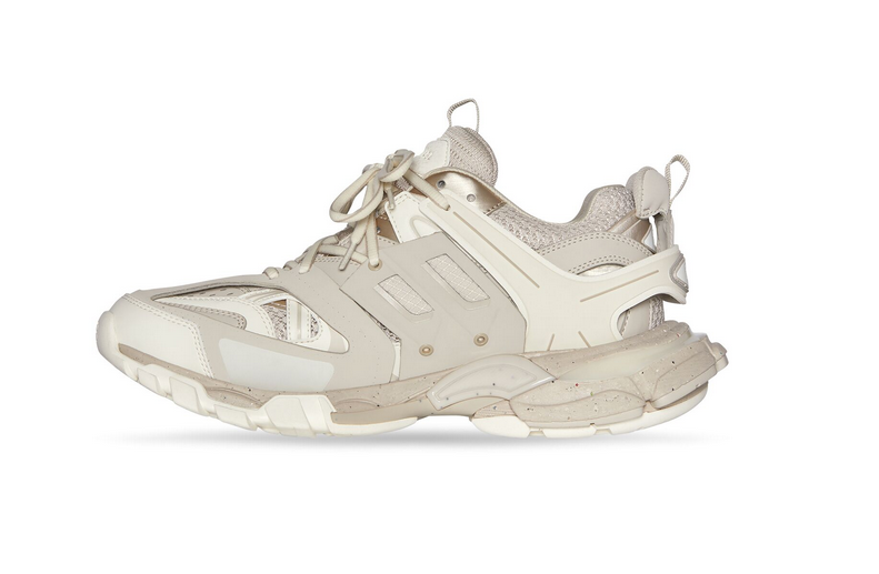 Men's Track Sneaker Recycled Sole in Beige