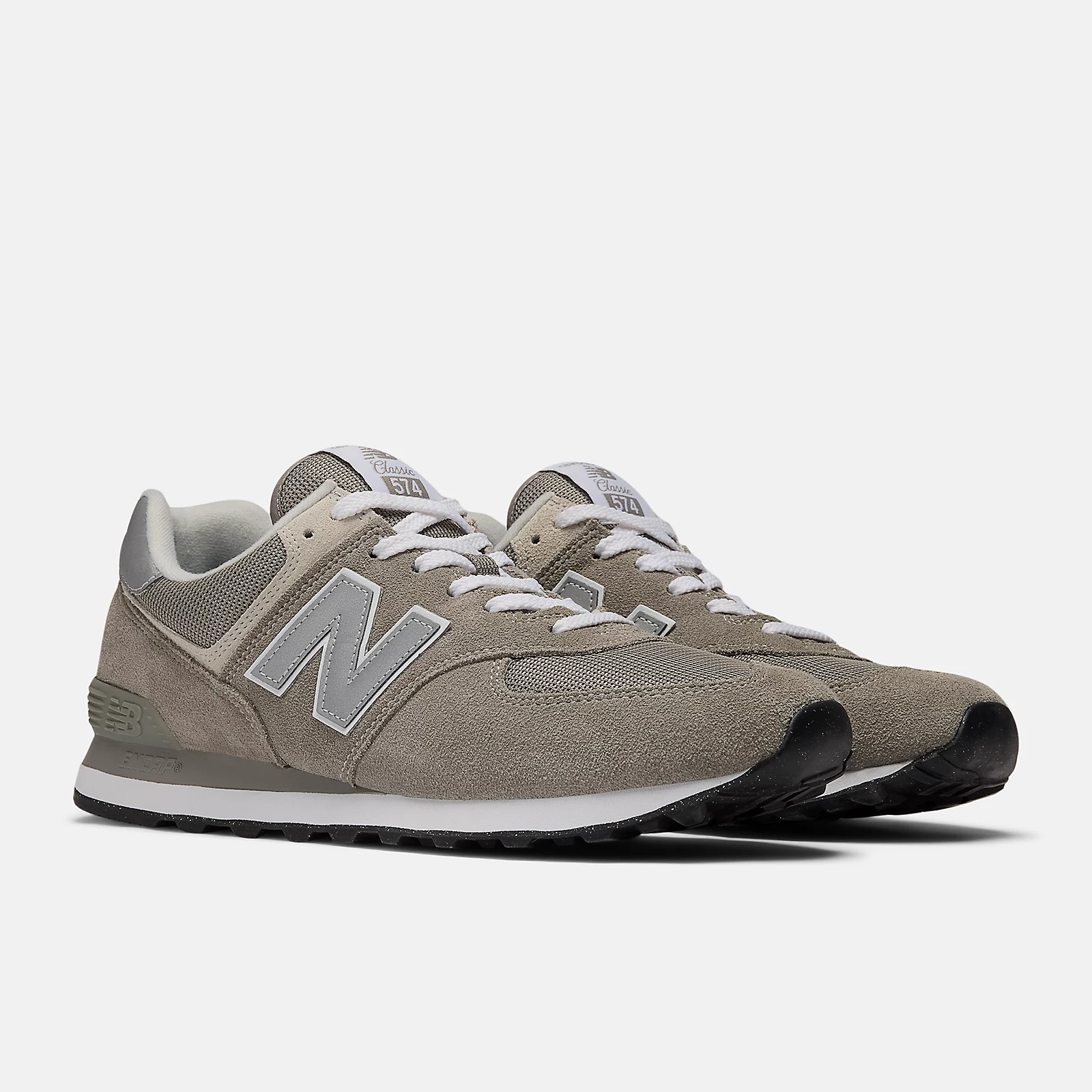 New Balance 574 Running Sneakers -  Men's/Women's-Grey with White