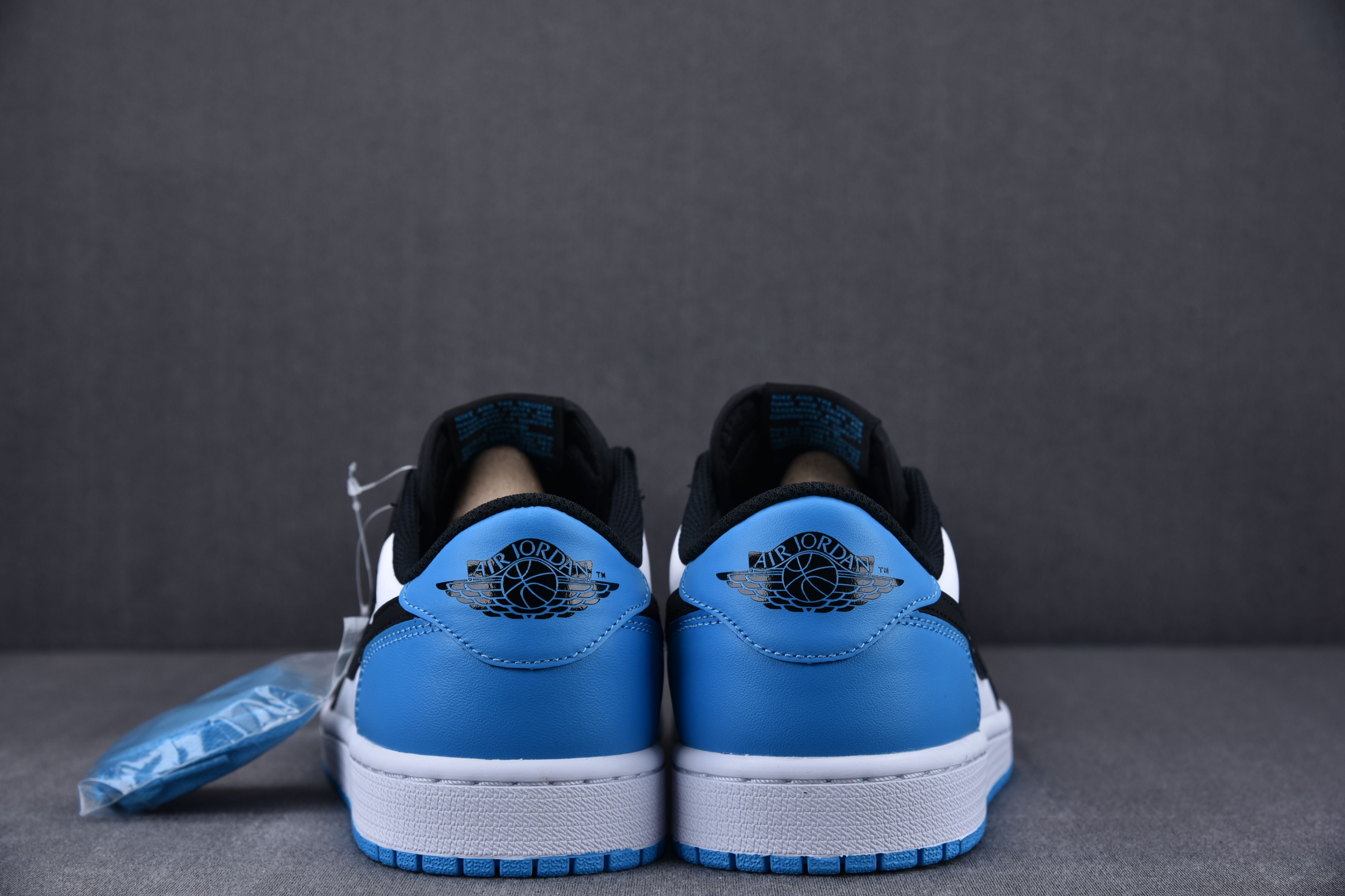Jordan 1 Retro Low OG Black Dark Powder Blue