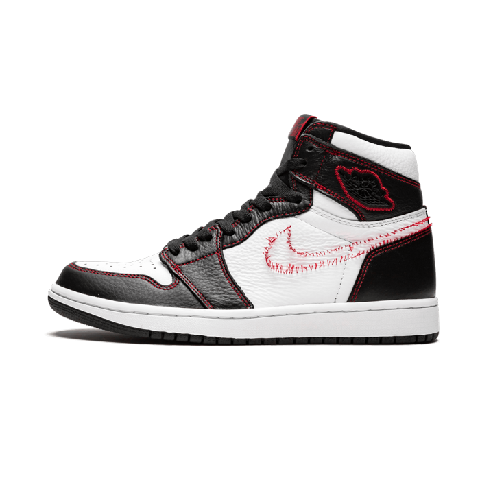 Jordan 1 Retro High Defiant White Black Gym Red