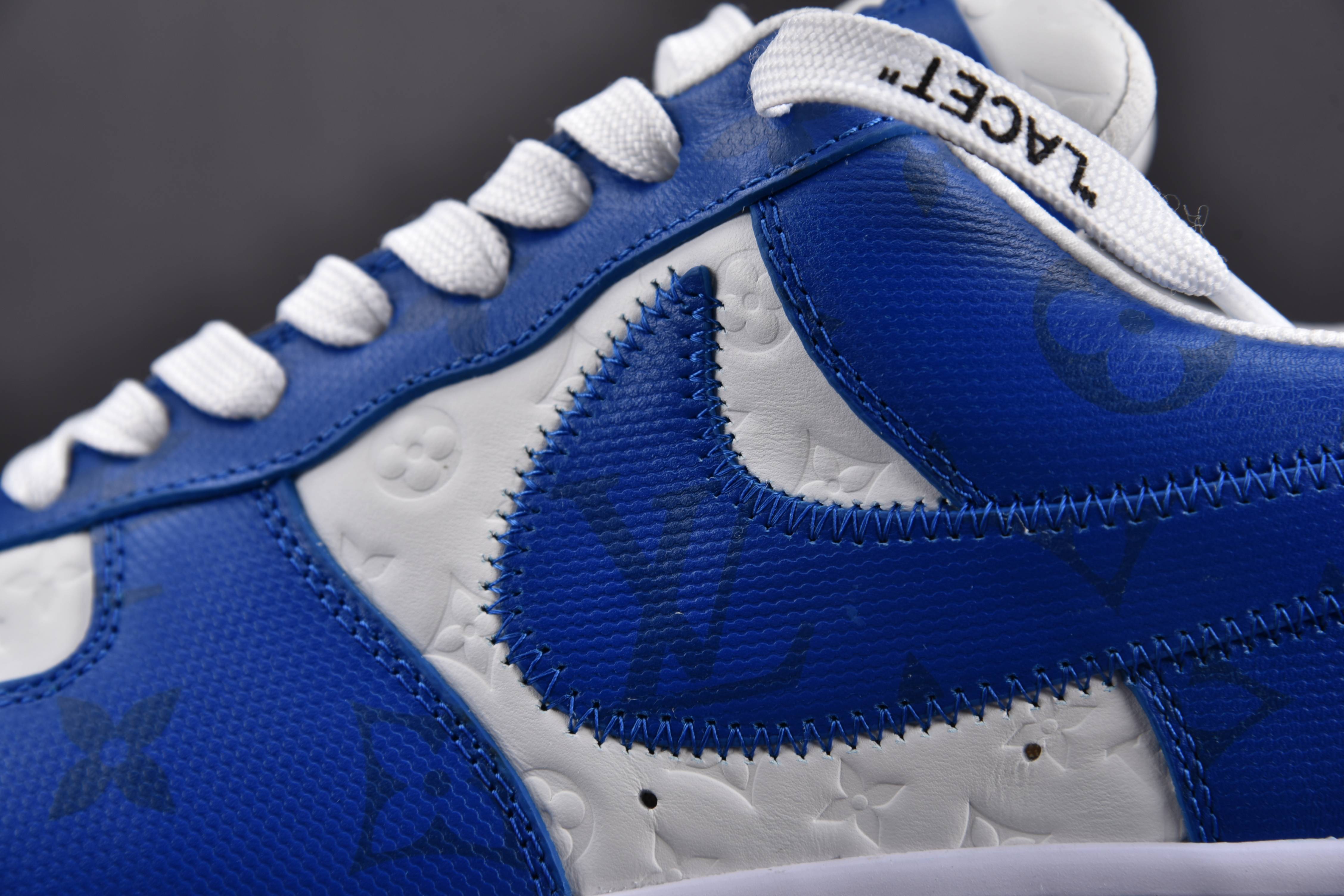 Louis Vuitton Nike Air Force 1 Low By Virgil Abloh White Royal