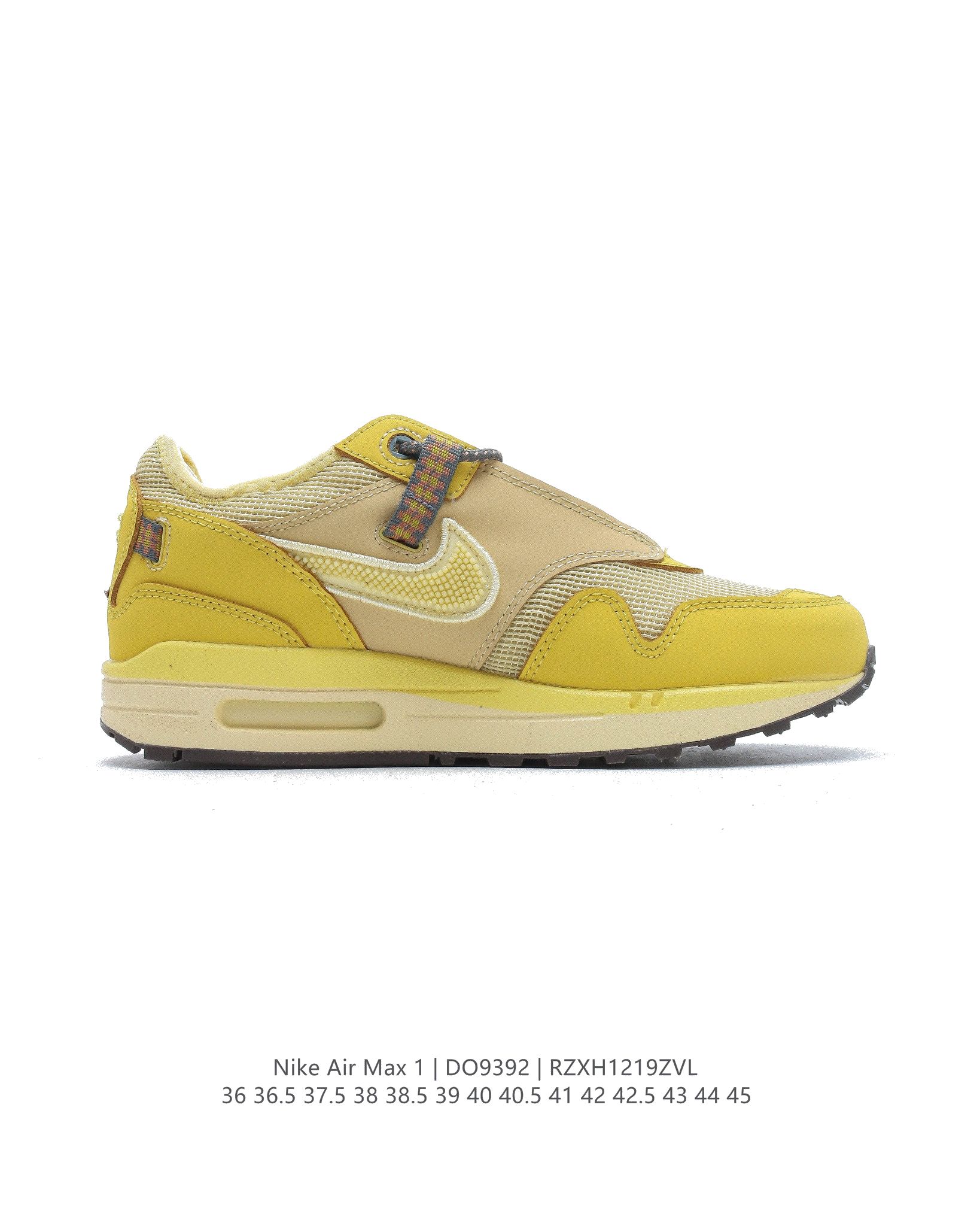 Travis Scott x Nike Air Max 1WheatLemon DO9392 Dames & Heren Schoenen-1