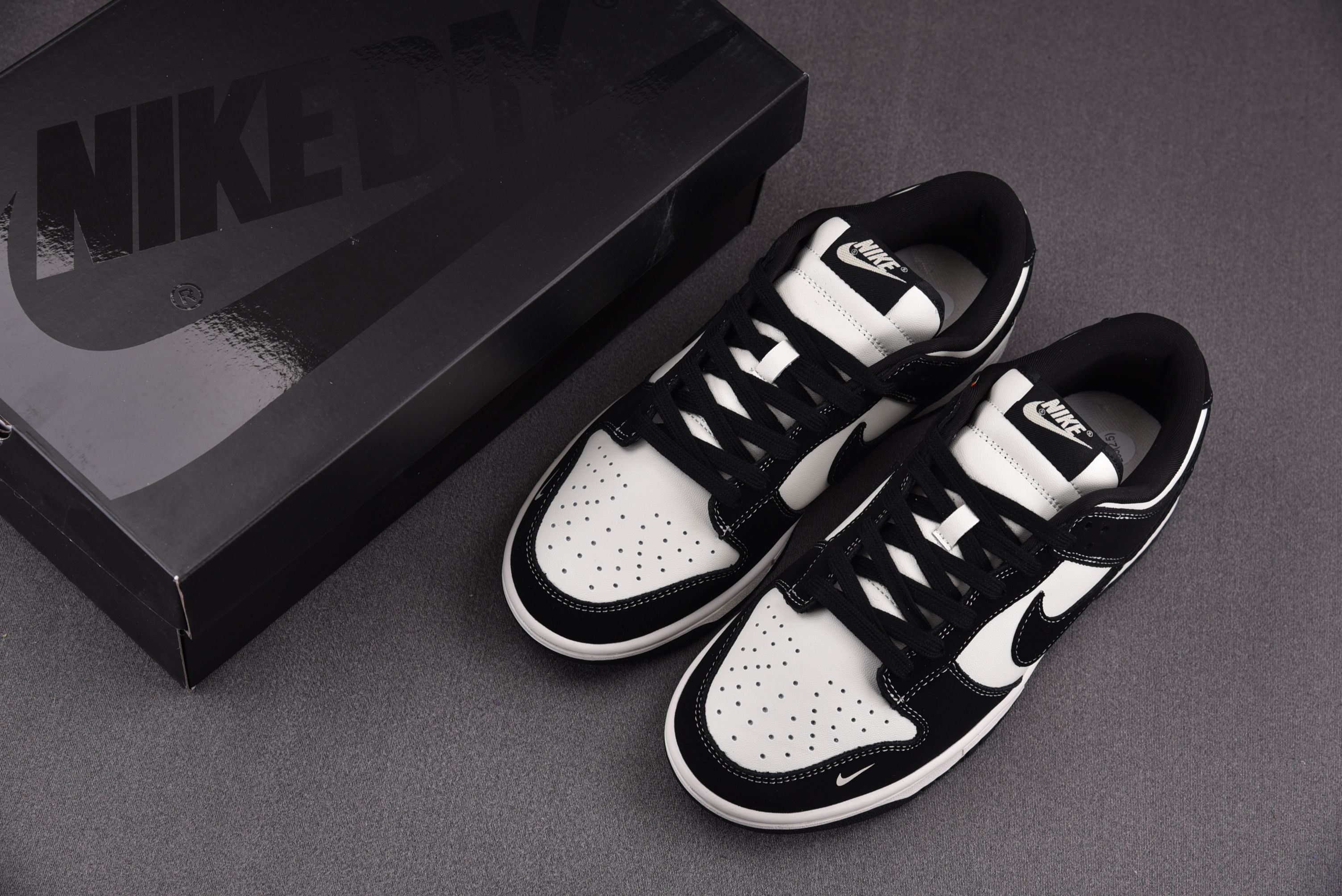 Nike Dunk Low Custom Sneakers black and white