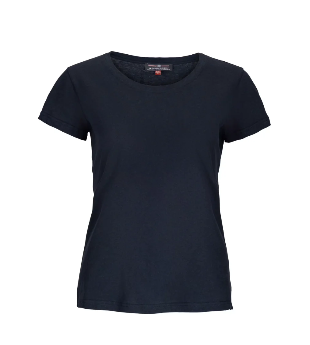 Amundsen Sports Linen Tee Womens Faded Navy