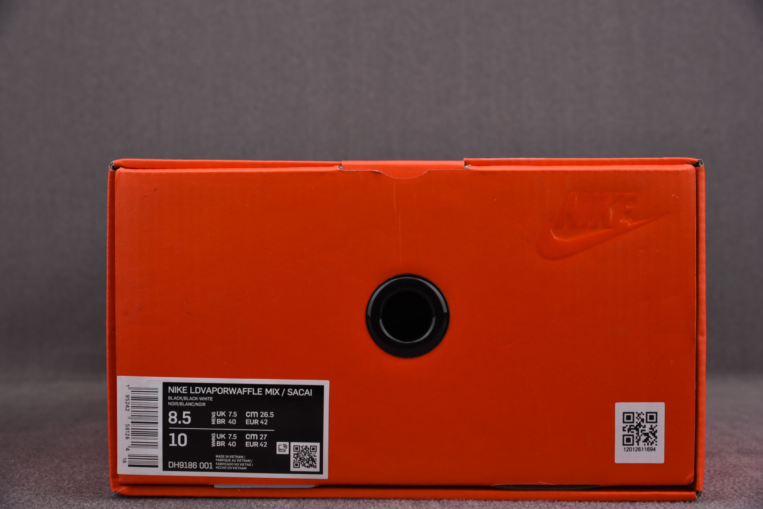 Nike Vaporwaffle sacai Jean Paul Gaultier Black White