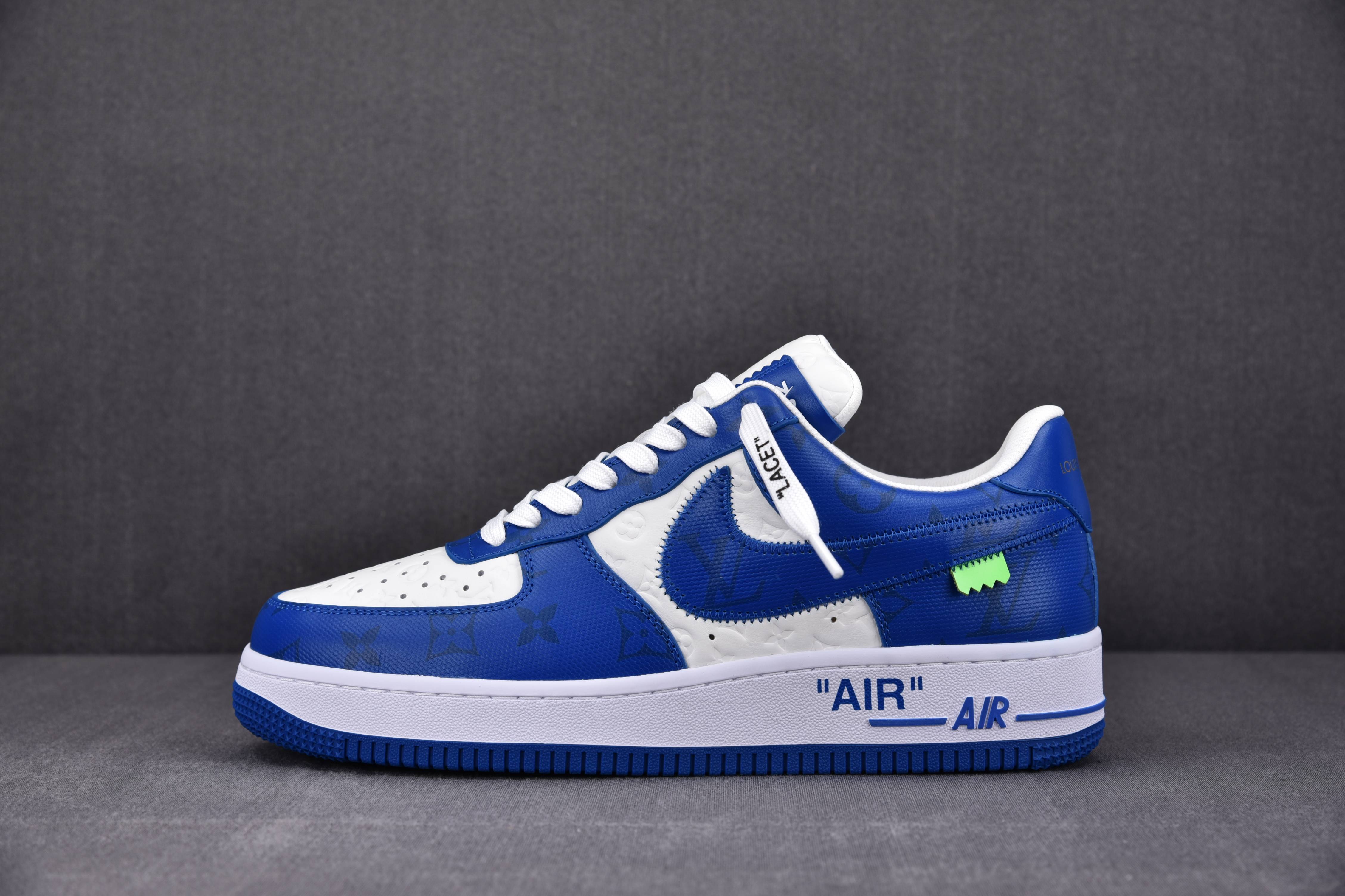 Louis Vuitton Nike Air Force 1 Low By Virgil Abloh White Royal