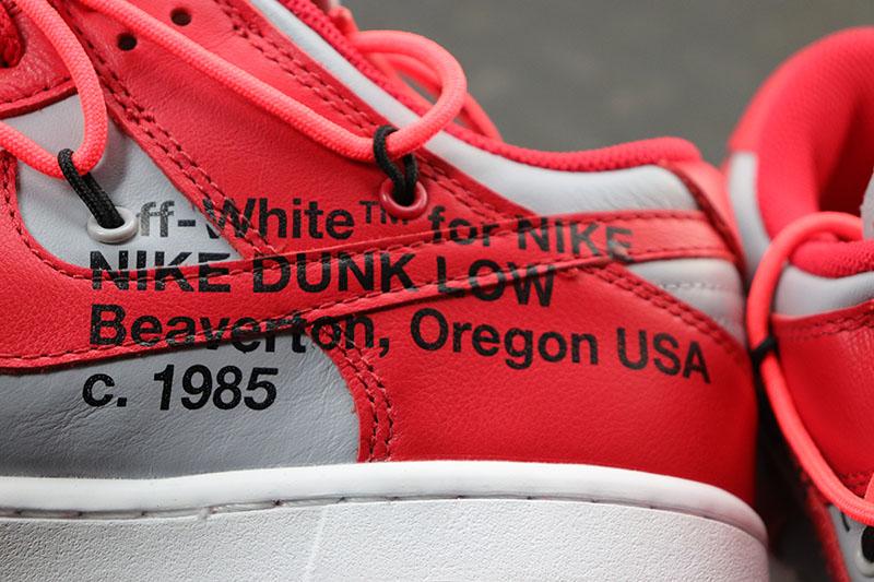 NIke SB Dunk Off White University Red
