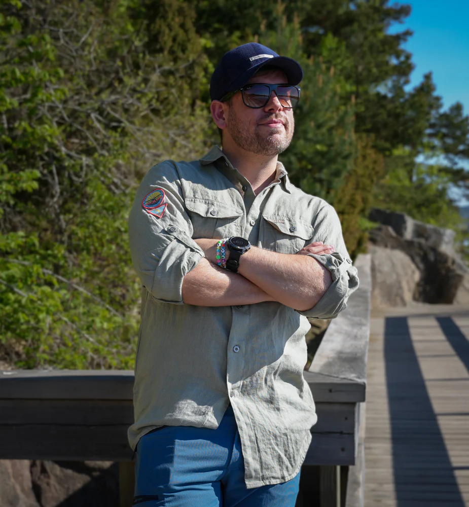 Amundsen Sports Safari Linen Shirt G. Dyed Mens Olive Ash