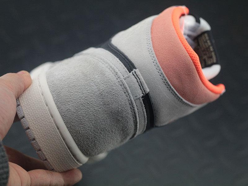 Jordan 1 Retro High Neutral Grey Hyper Crimson