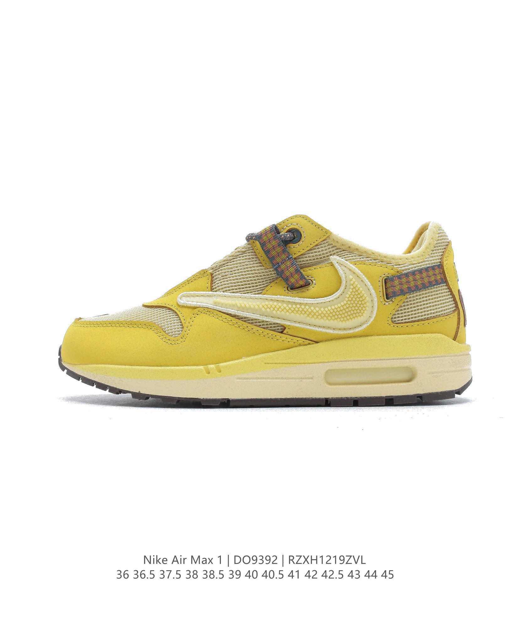 Travis Scott x Nike Air Max 1WheatLemon DO9392 Dames & Heren Schoenen-1