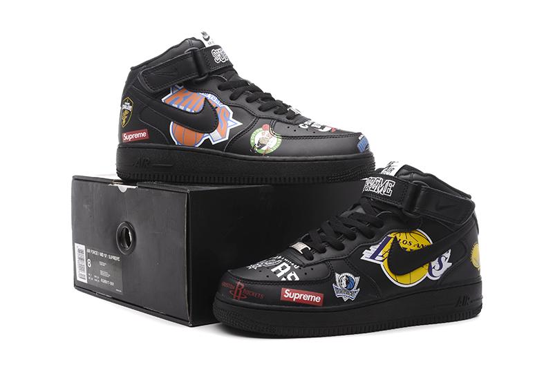 Air Force 1 Mid Supreme NBA Black