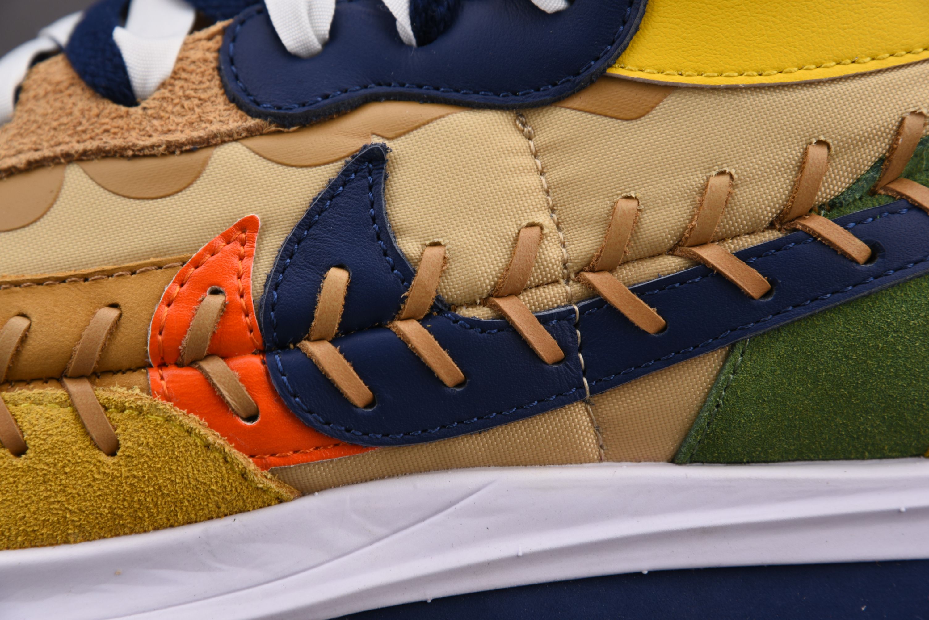 Nike Vaporwaffle sacai Jean Paul Gaultier Sesame Blue