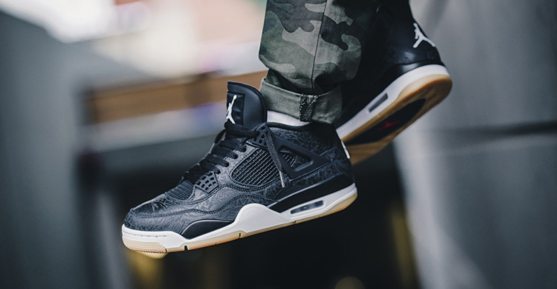 Jordan 4 Retro Laser Black Gum