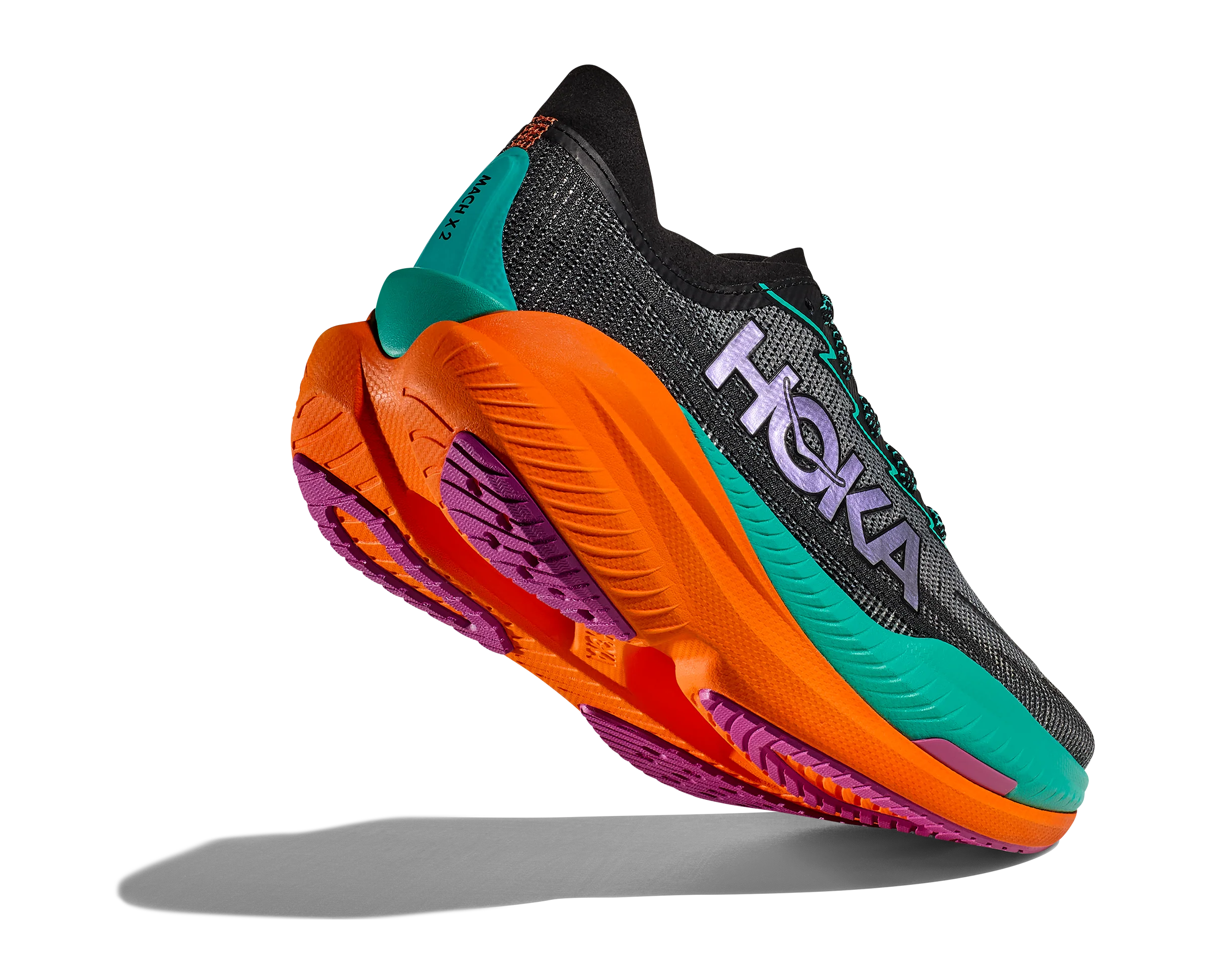 Hoka W MACH X 2 Black / Electric Aqua