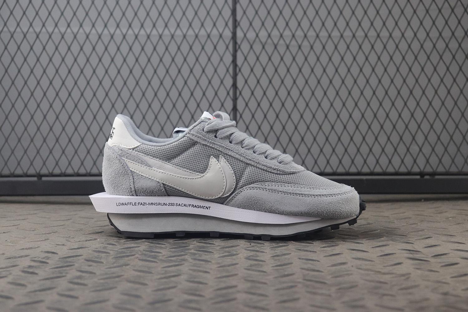 Fragment x Sacai x Nike LDWaffle Wolf Grey
