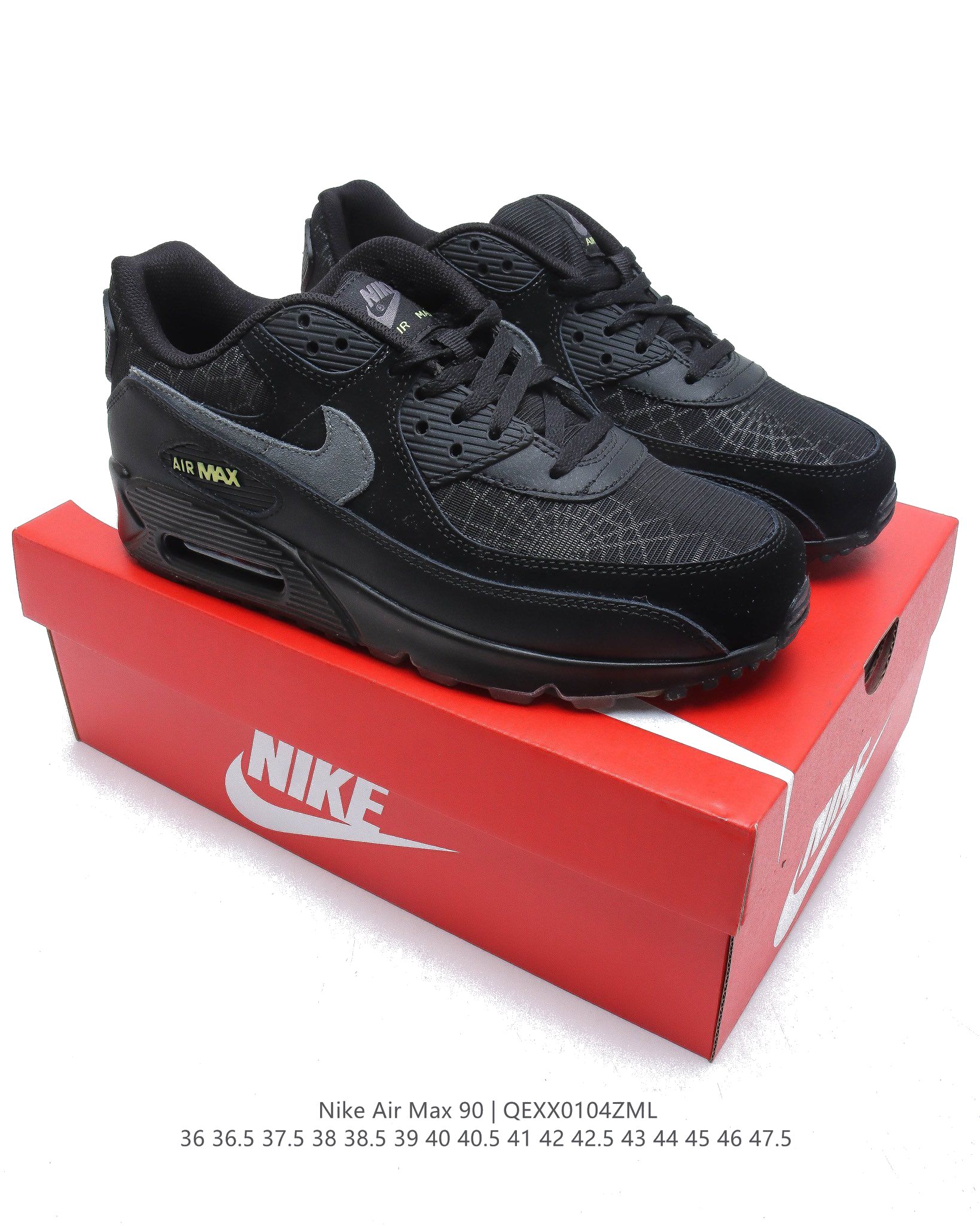Nike Air Max 90 Classic Black Dames & Heren Schoenen