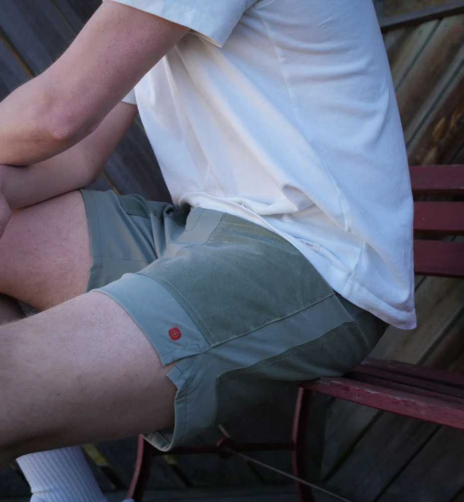 Amundsen Sports 7Incher Field Shorts Mens Blue Surf/Olive Ash