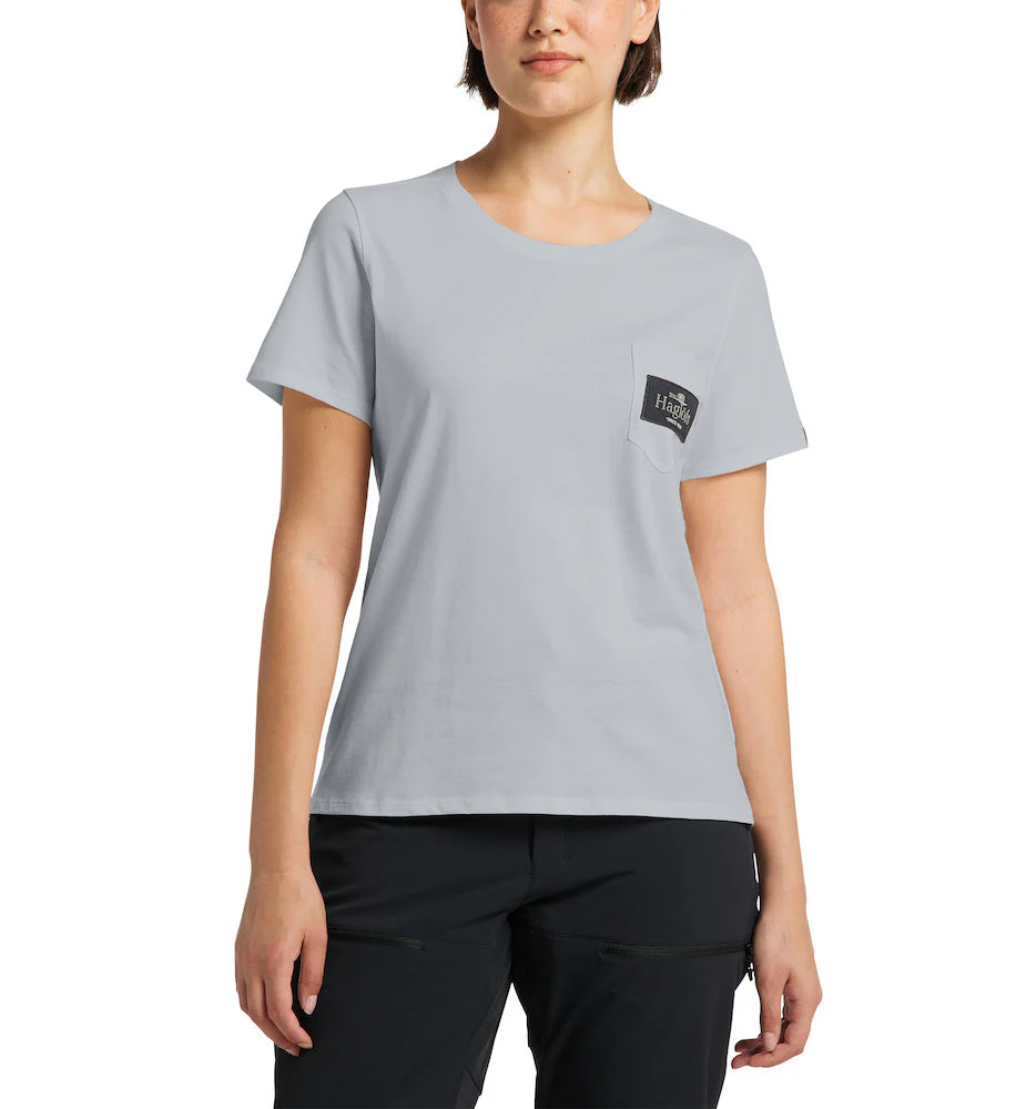 Haglöfs Mirth Tee Women Grey Melange Solid