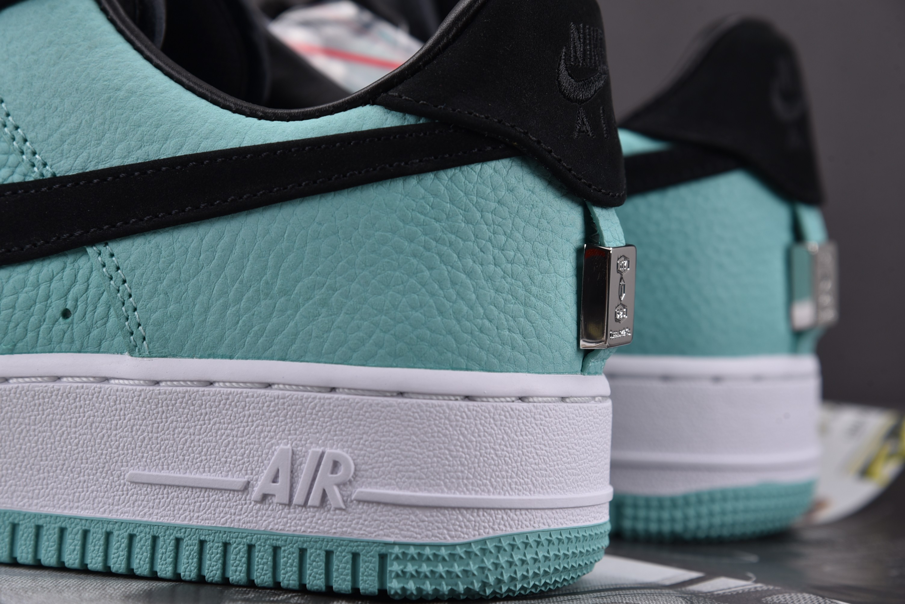 Nike Air Force 1 Low Tiffany & Co. 1837 reversed black and green