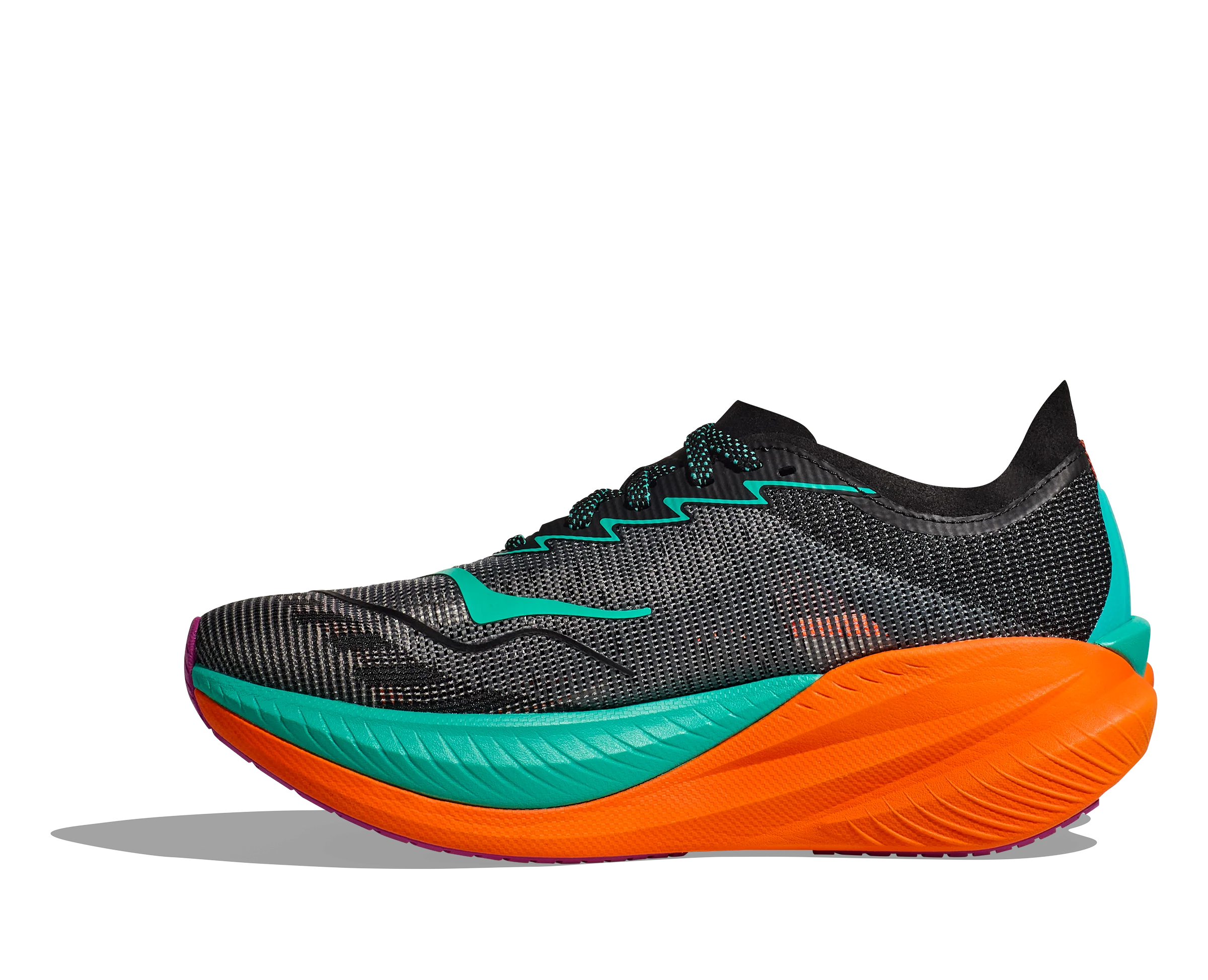 Hoka W MACH X 2 Black / Electric Aqua