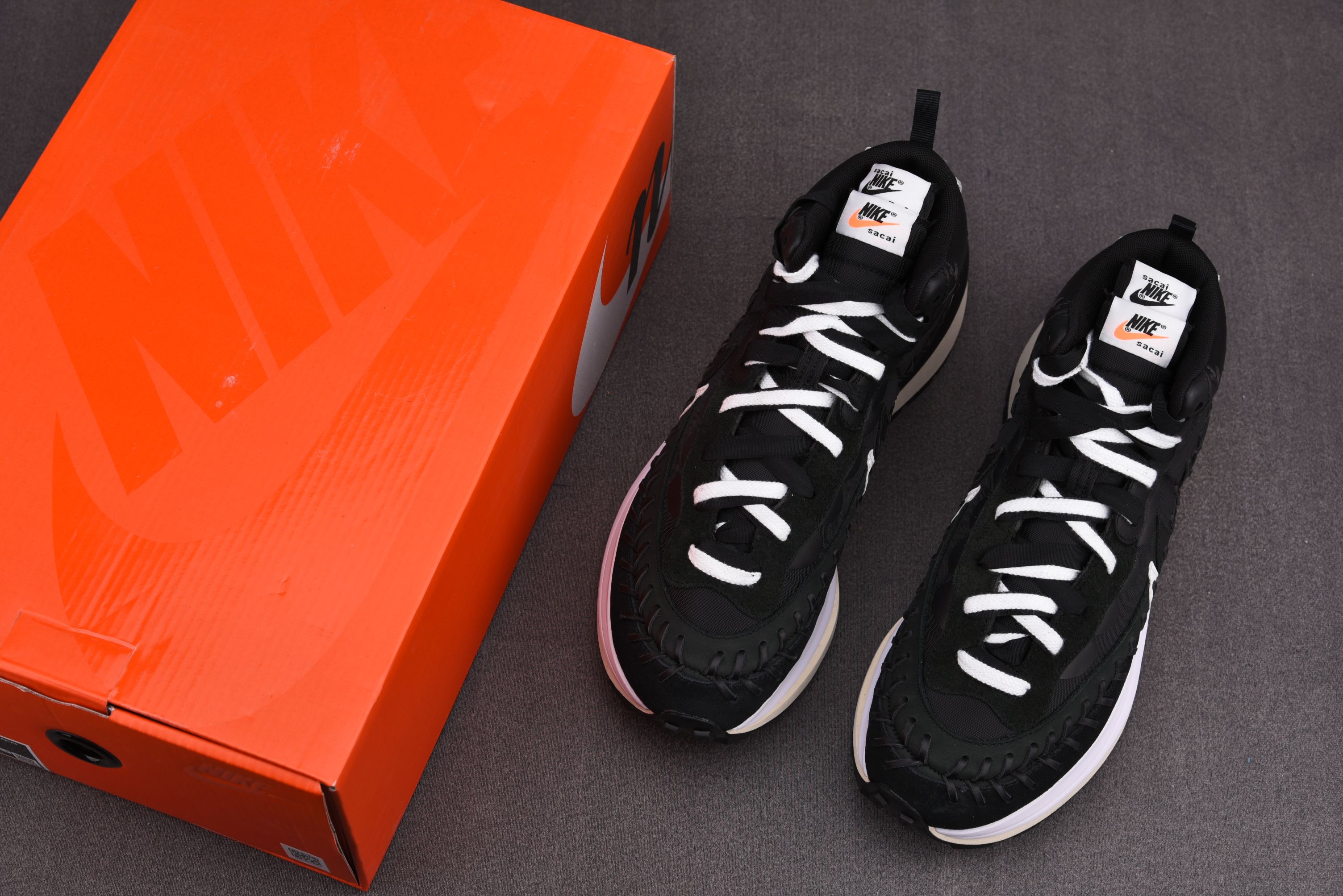 Nike Vaporwaffle sacai Jean Paul Gaultier Black White