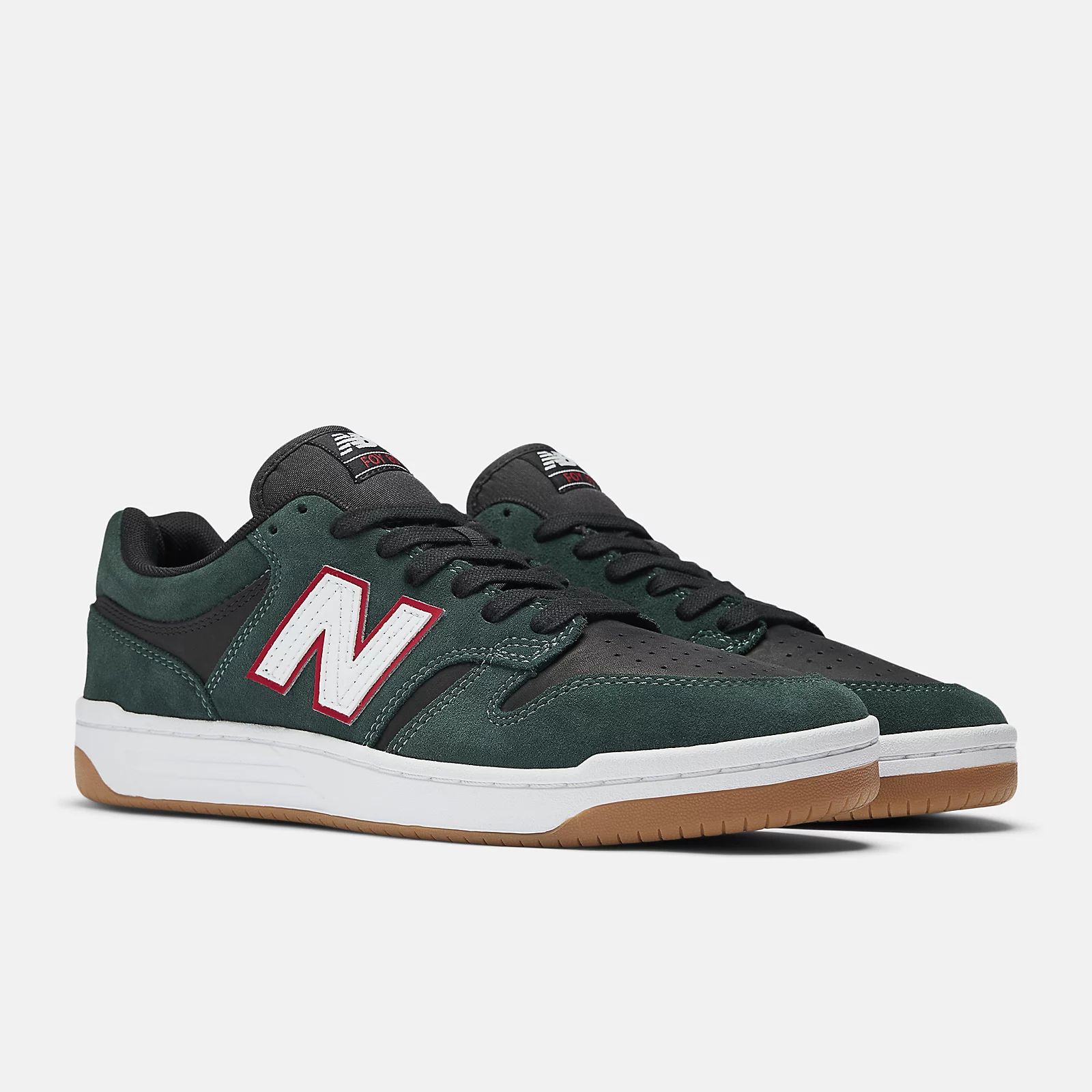 New Balance Unisex Lifestyle 480 Sneakers -  Men's/Women's-Forest Green with Black