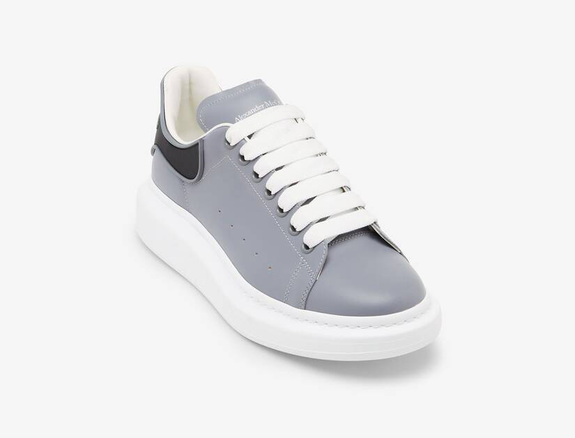 Alexander McQueen Men's Oversized Sneaker in Gun Grey