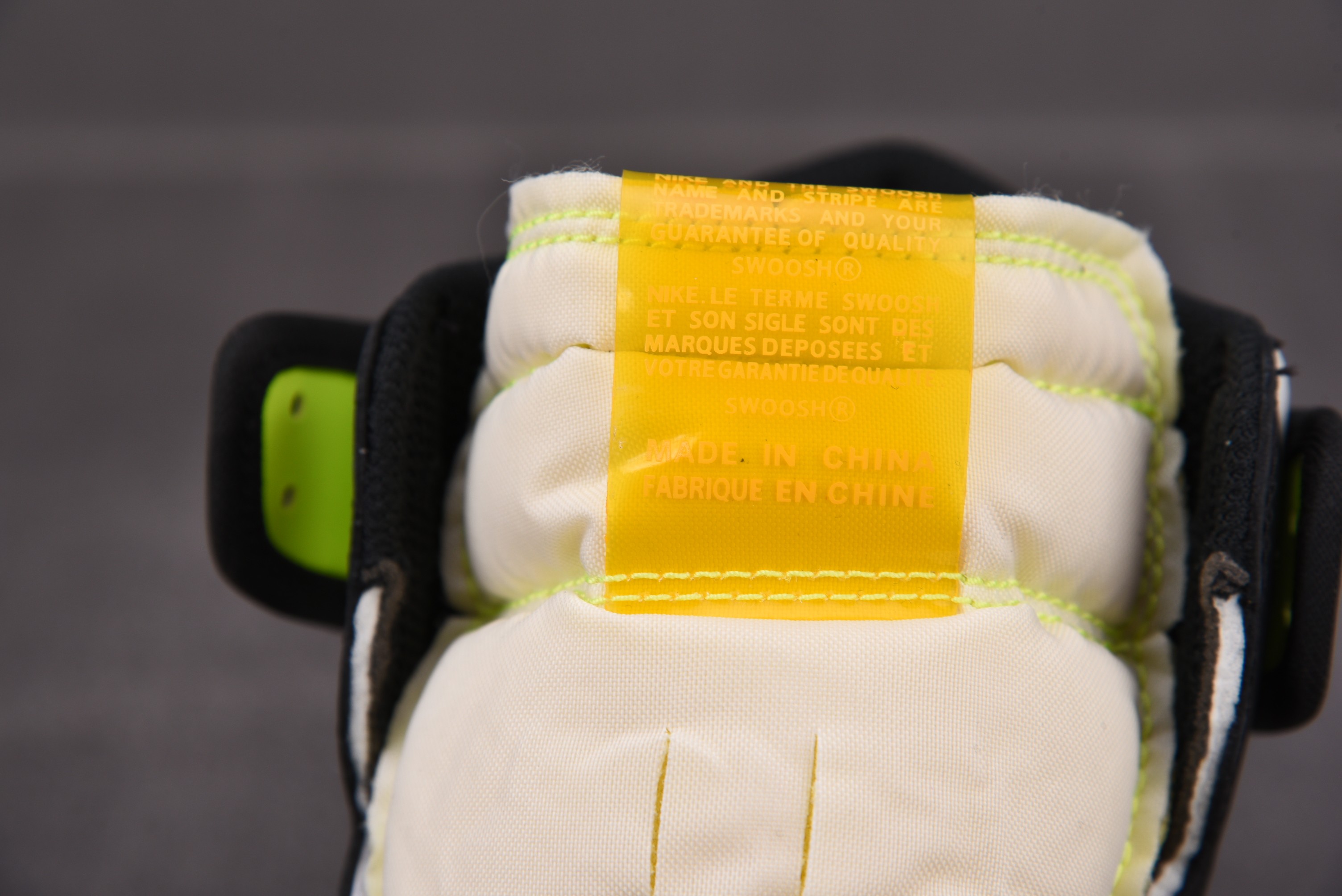 Jordan 1 Retro High White Black Volt University Gold