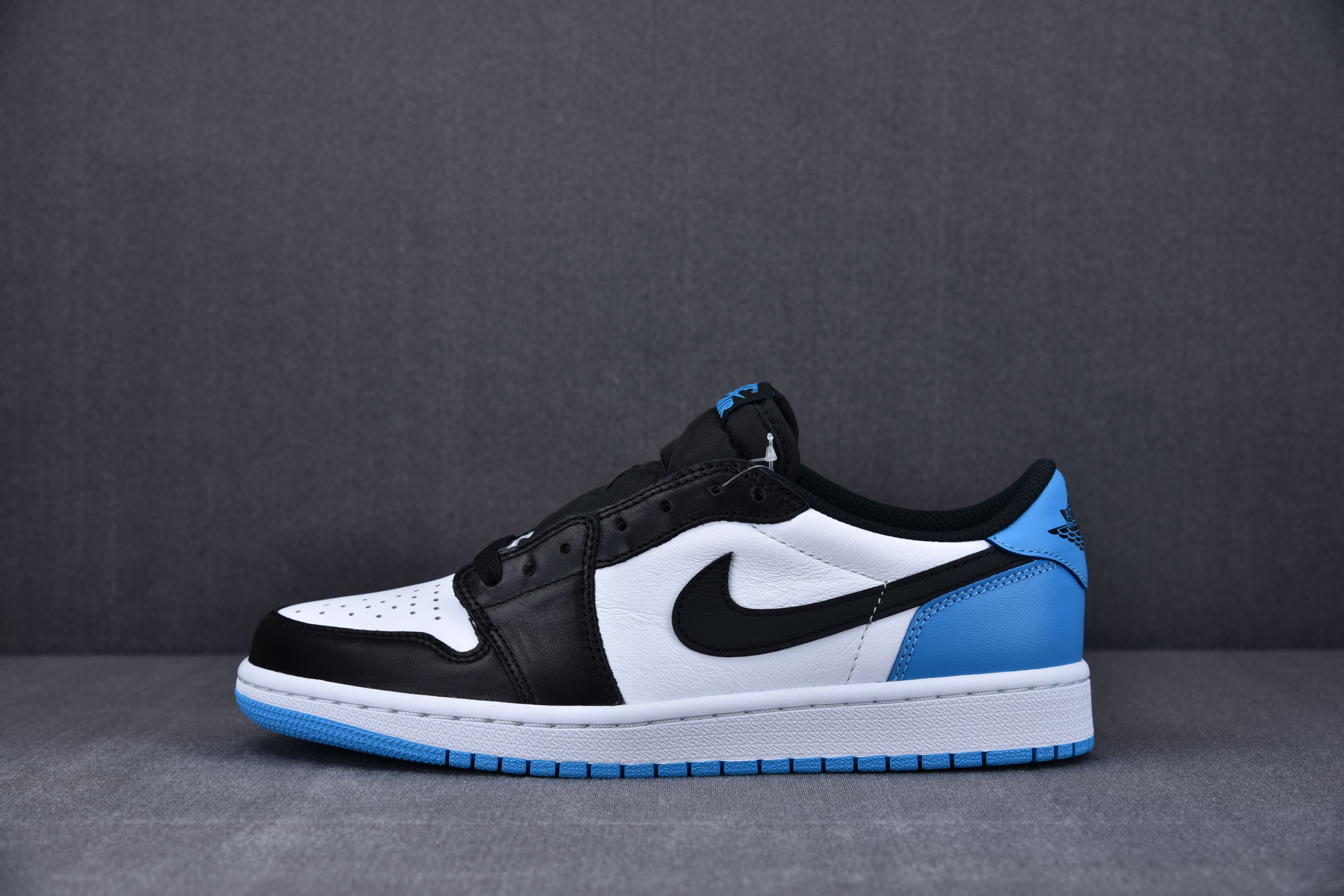 Jordan 1 Retro Low OG Black Dark Powder Blue