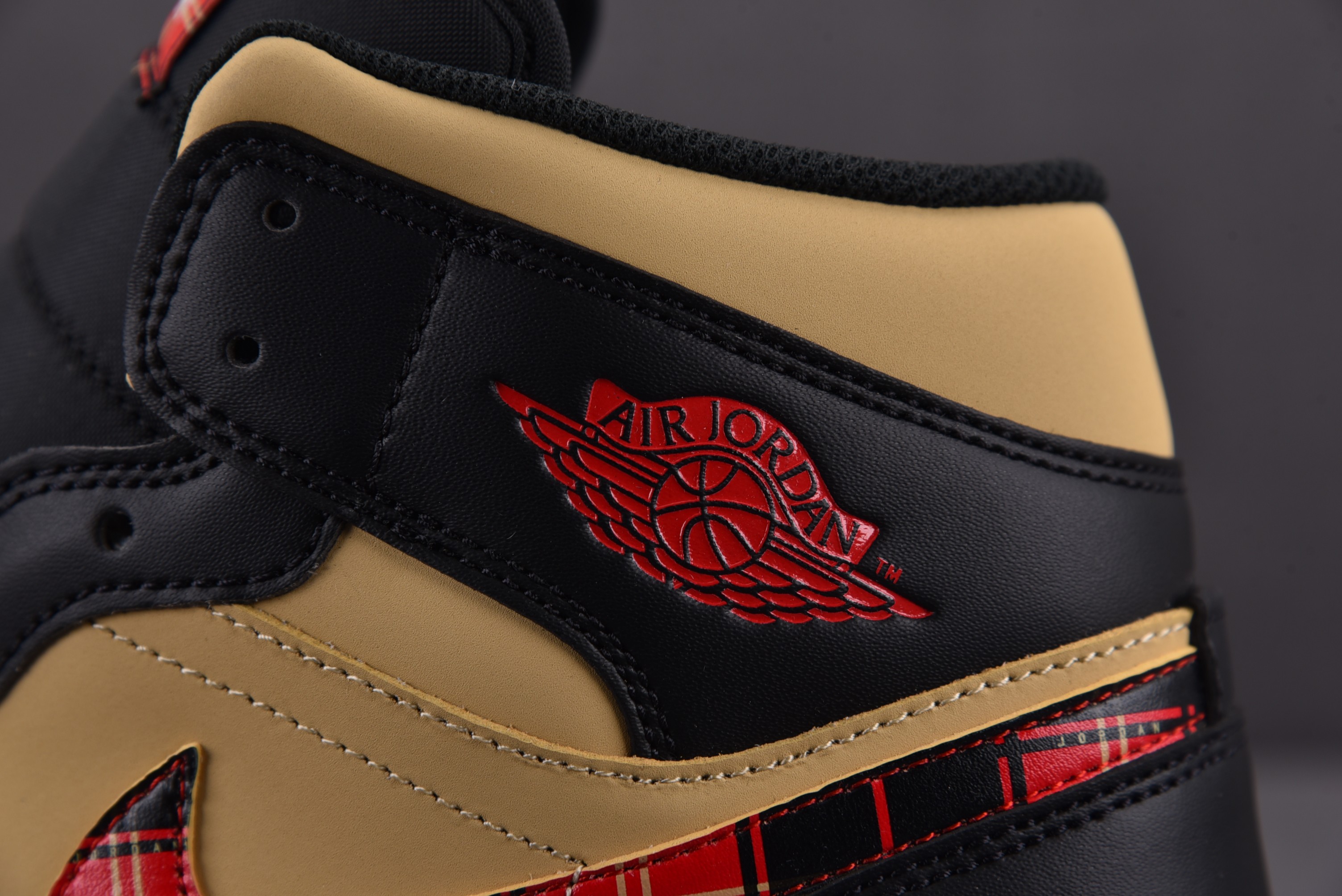 Air Jordan 1 Mid Tartan Swoosh