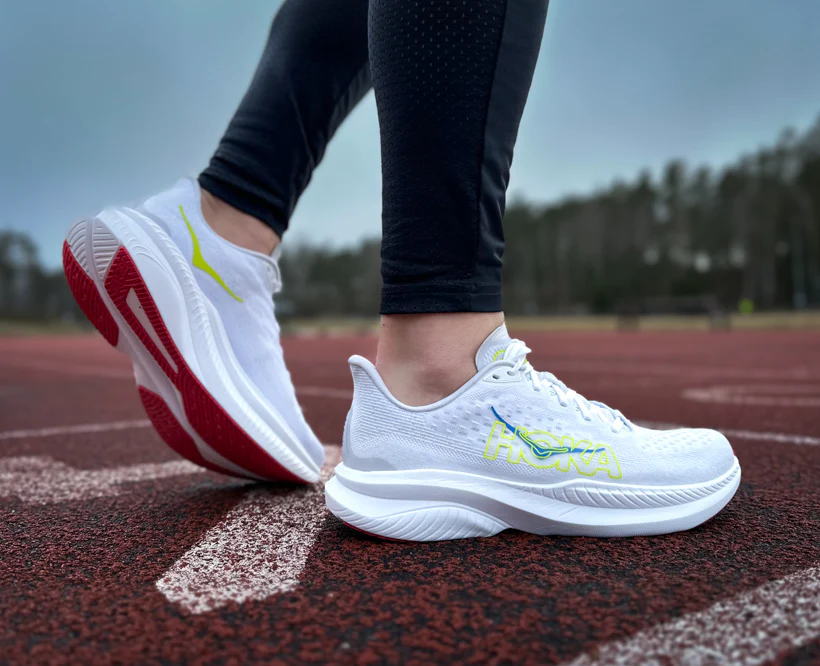 Hoka M MACH 6 White / Nimbus Cloud