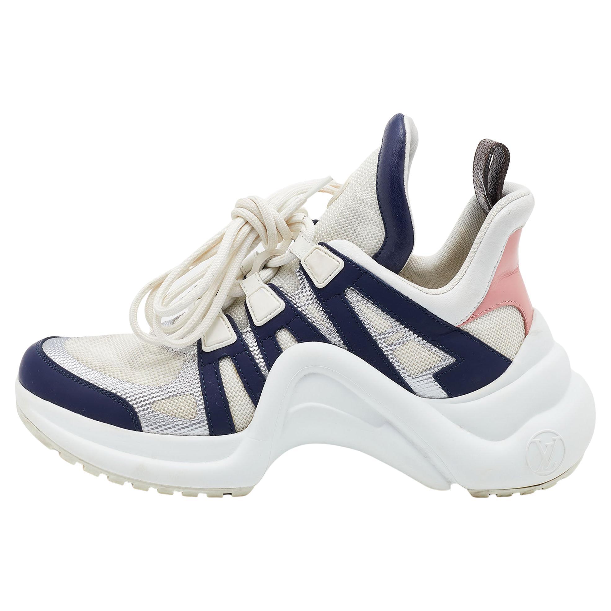 Louis Vuitton Multicolor Nylon and Leather Archlight Sneakers